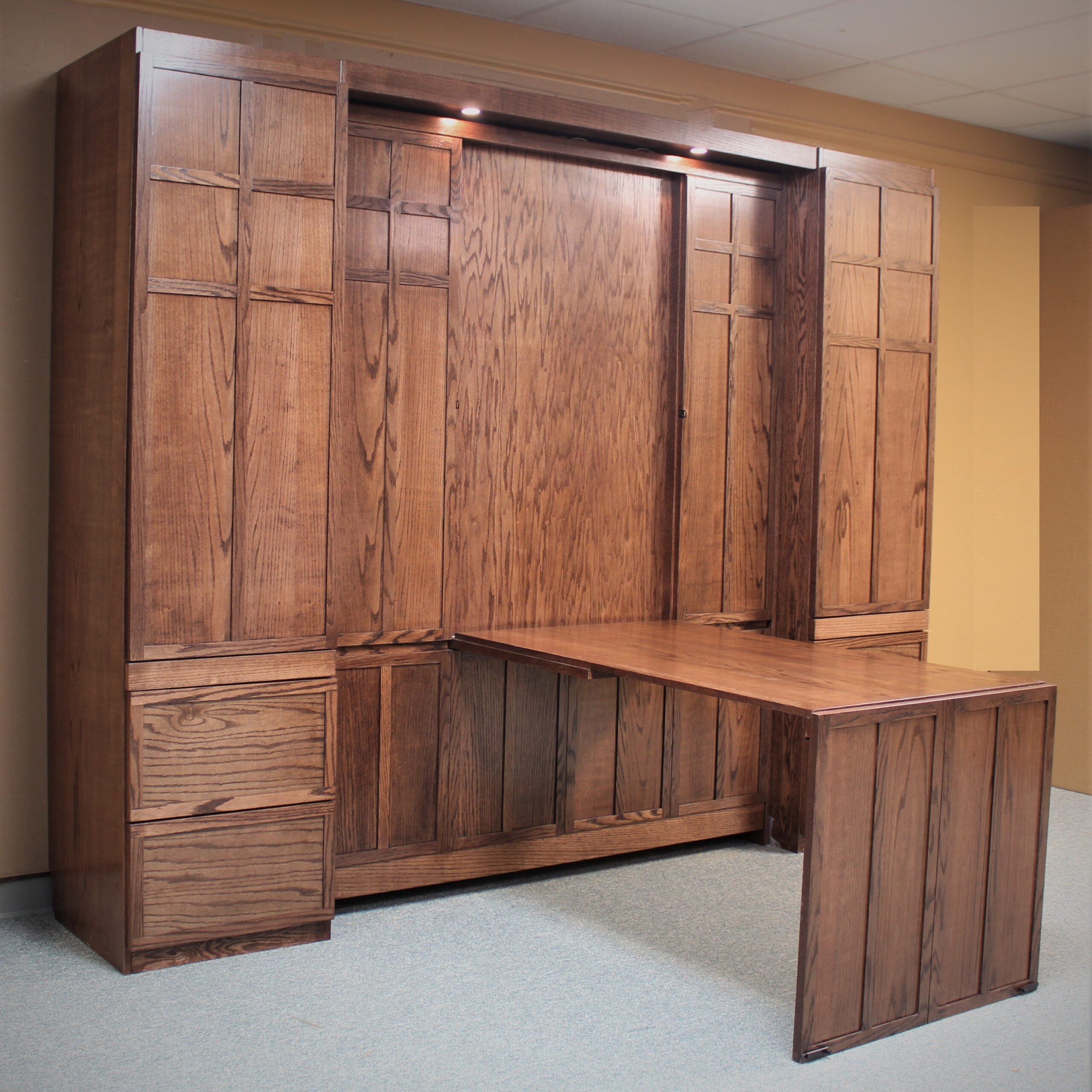 Muprhy bed with Inset Desk Frank Lloyd Wrigh