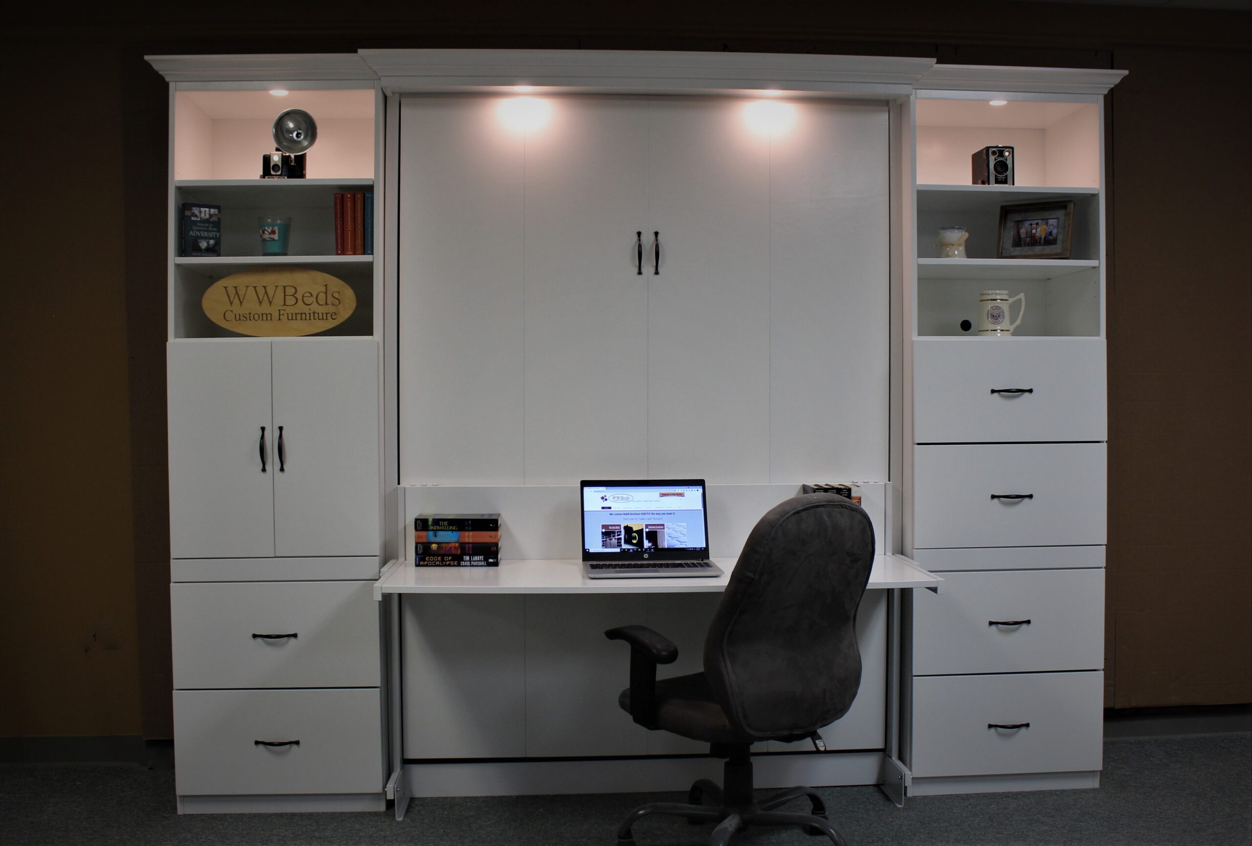 White Alpine Front View Shown Closed