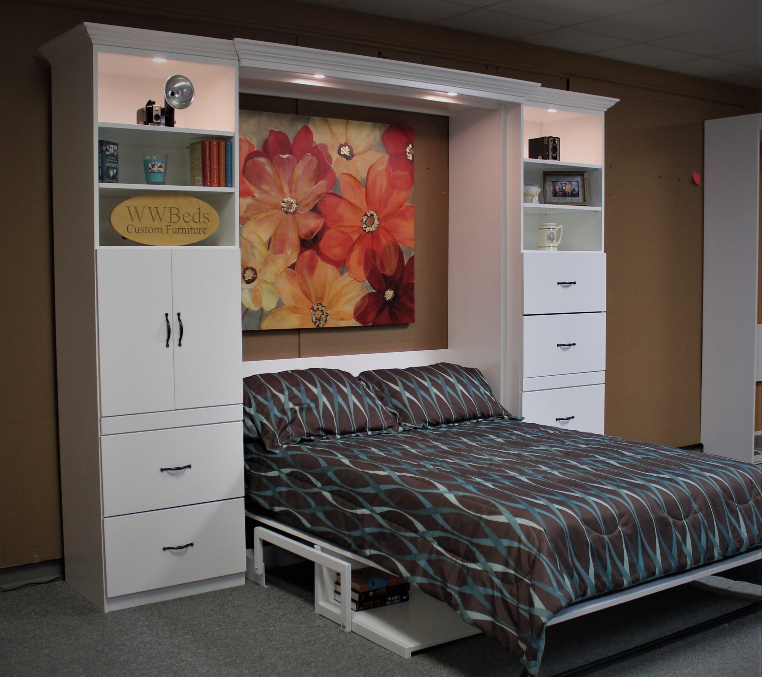 White Alpine Side View Shown Open