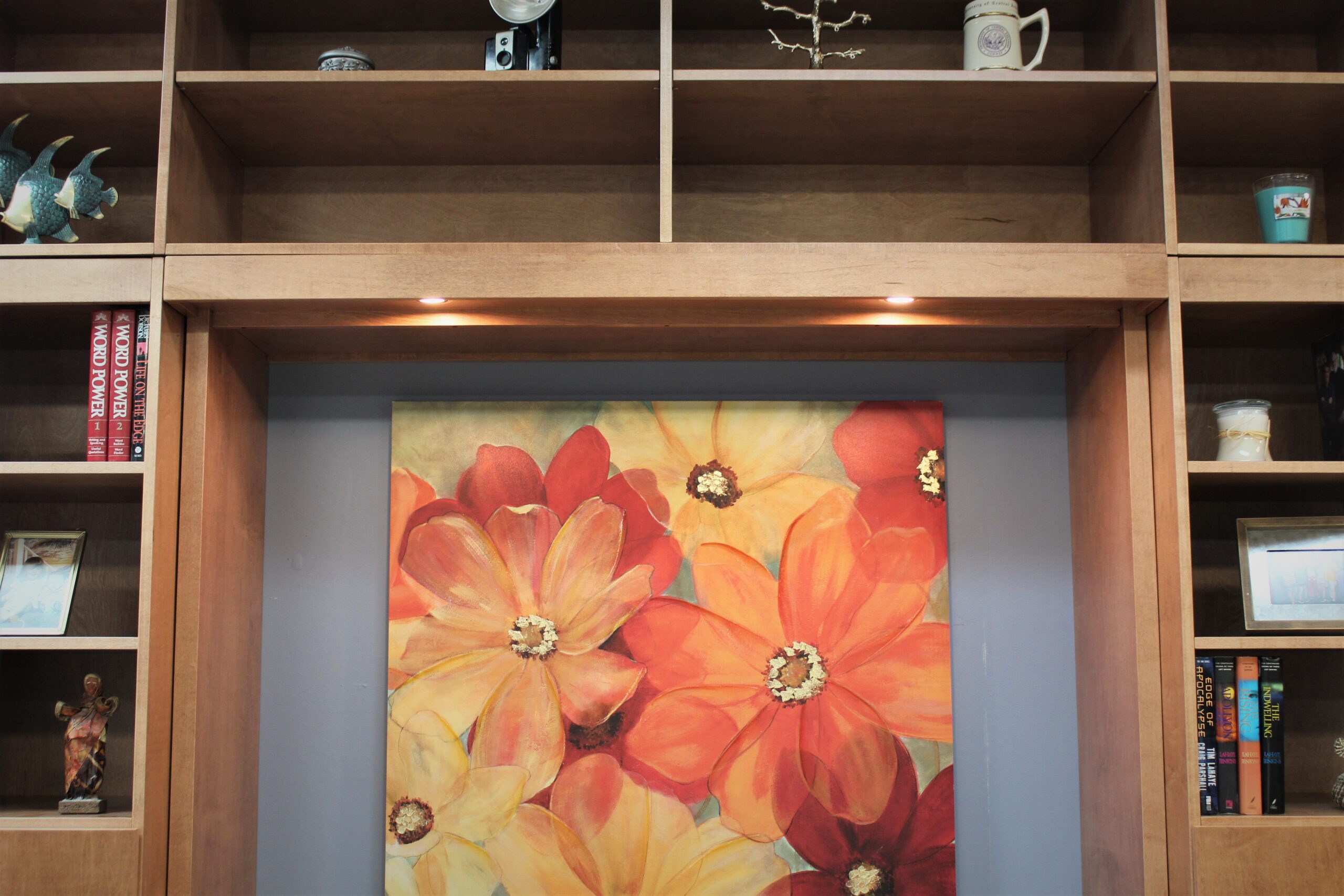 Cherry Alpine Murphy Bed LED Outset Murphy Bed Lights