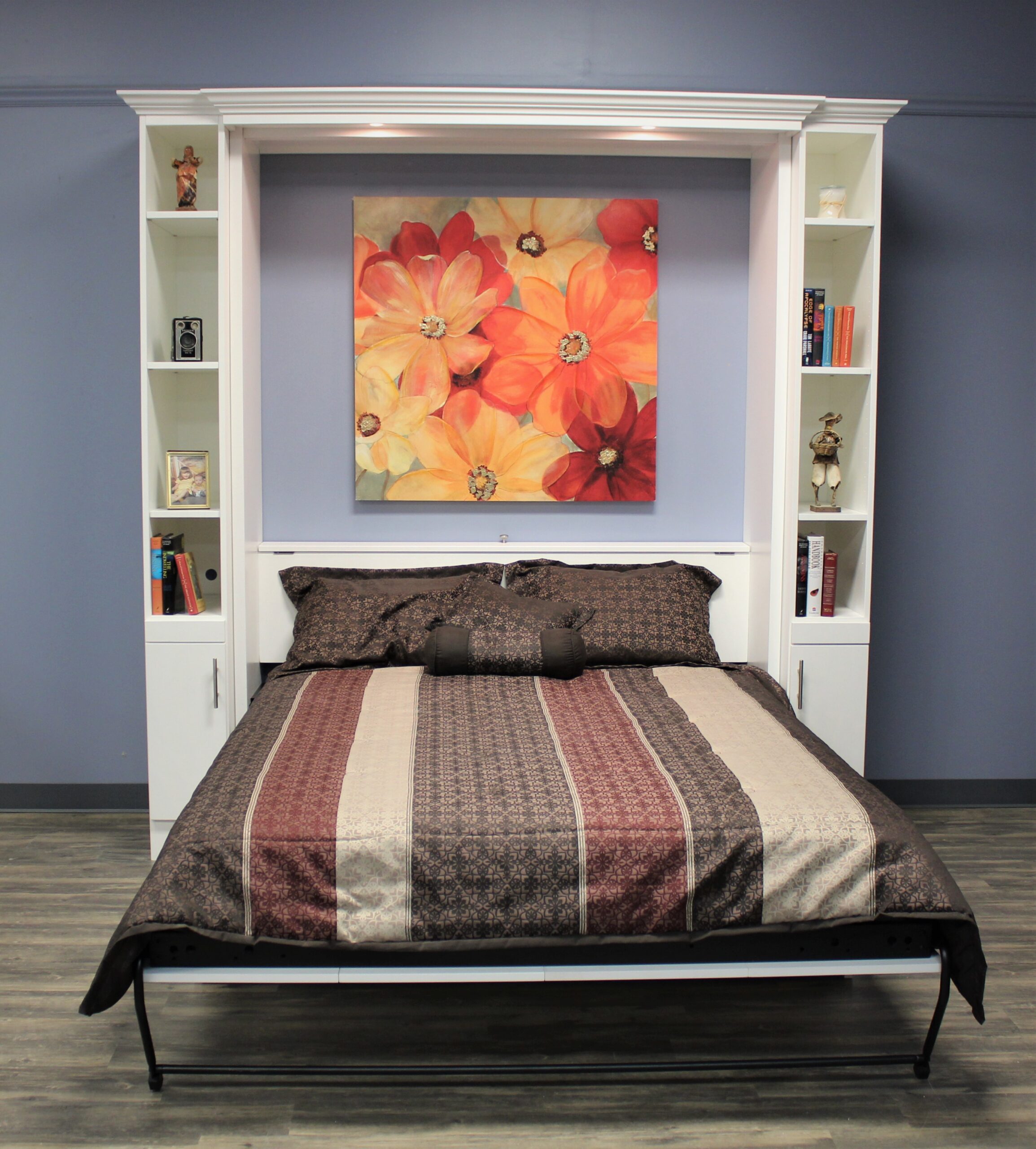 White Alpine Front View of Bed Open