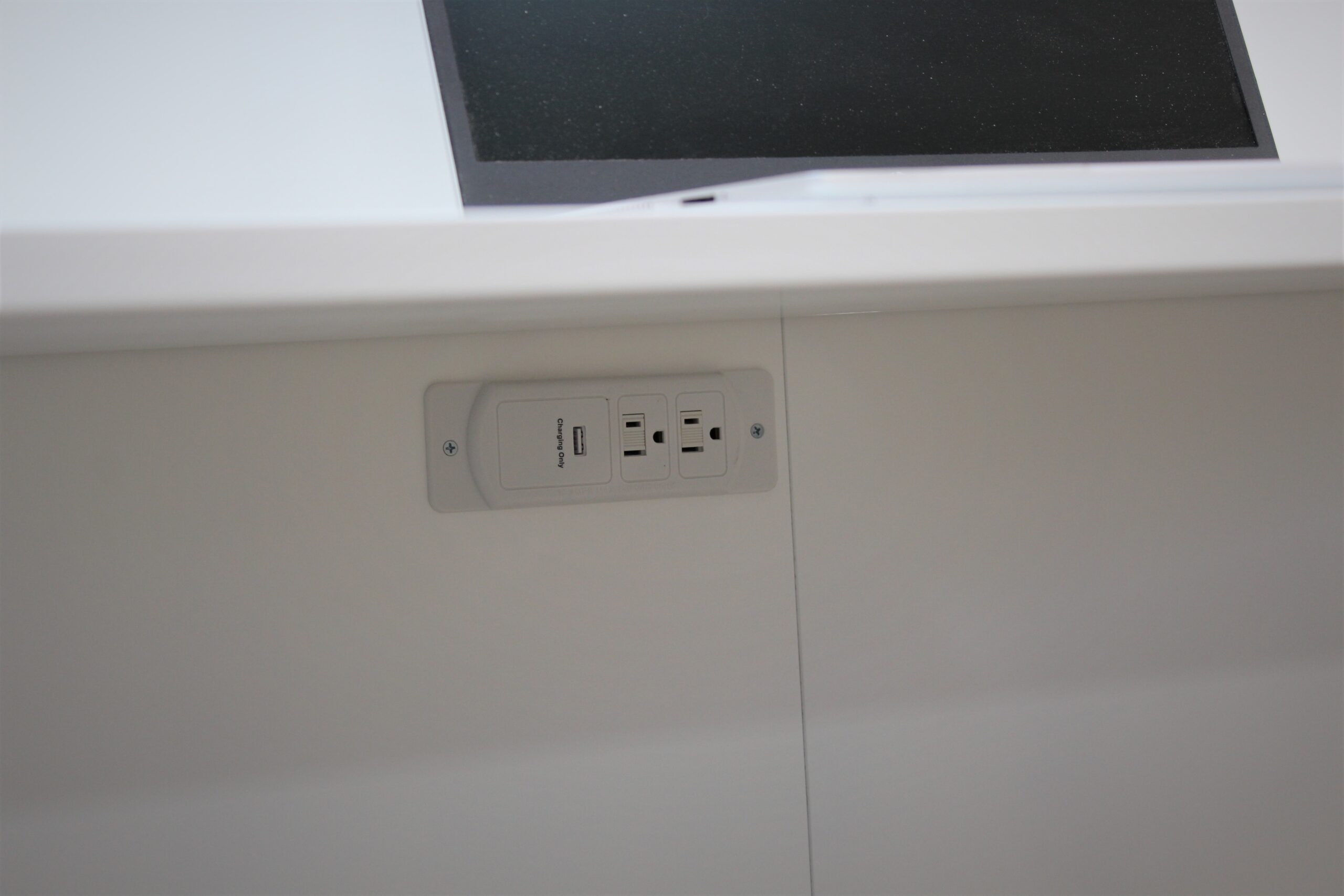 Templeton Murphy bed charging station under desk