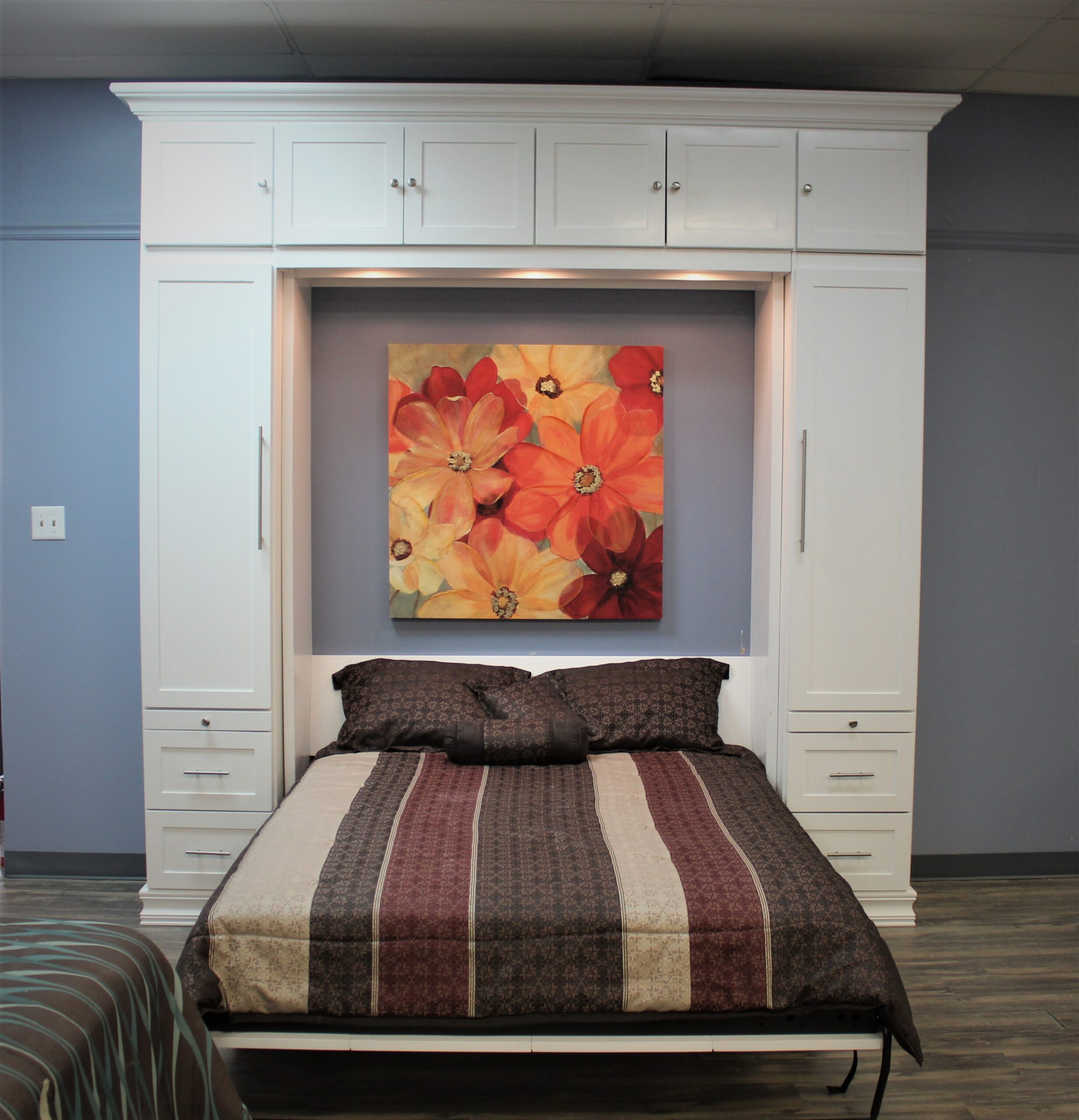 Templeton wallbed upper bookcase