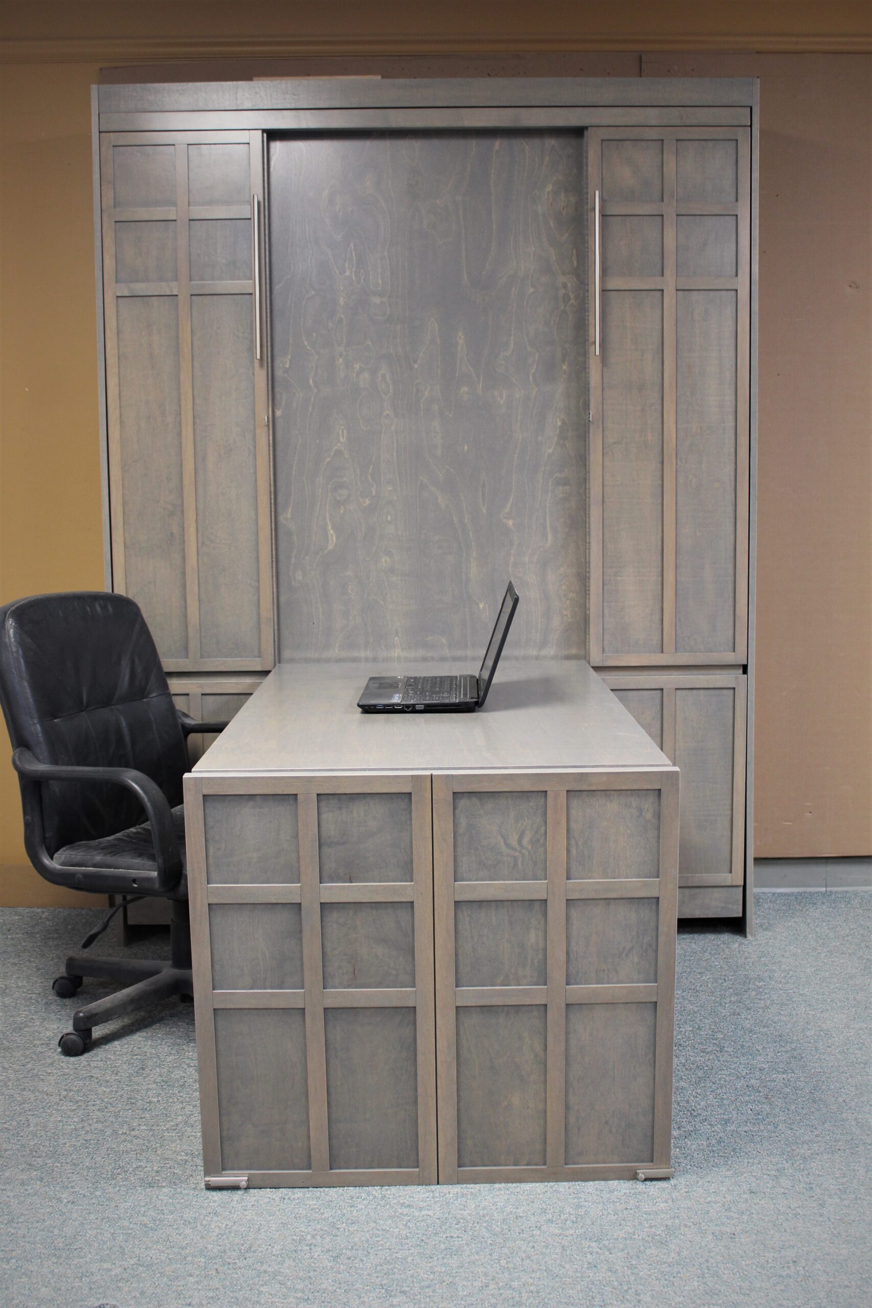 Frank Lloyd Inspired Wallbed Desk open