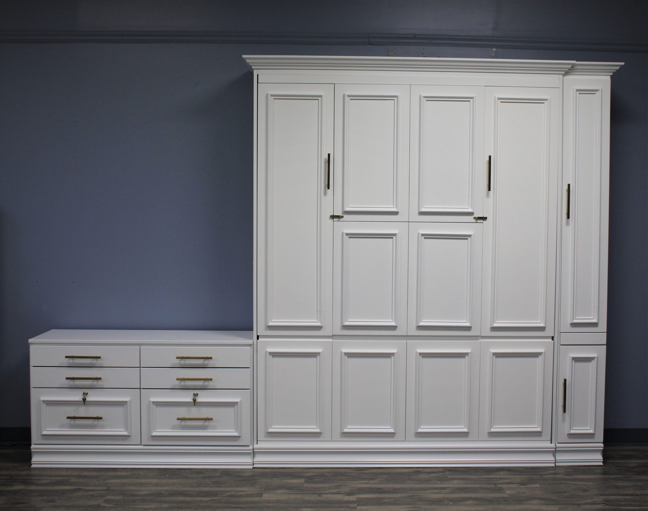 White New Yorker Front View Shown Closed