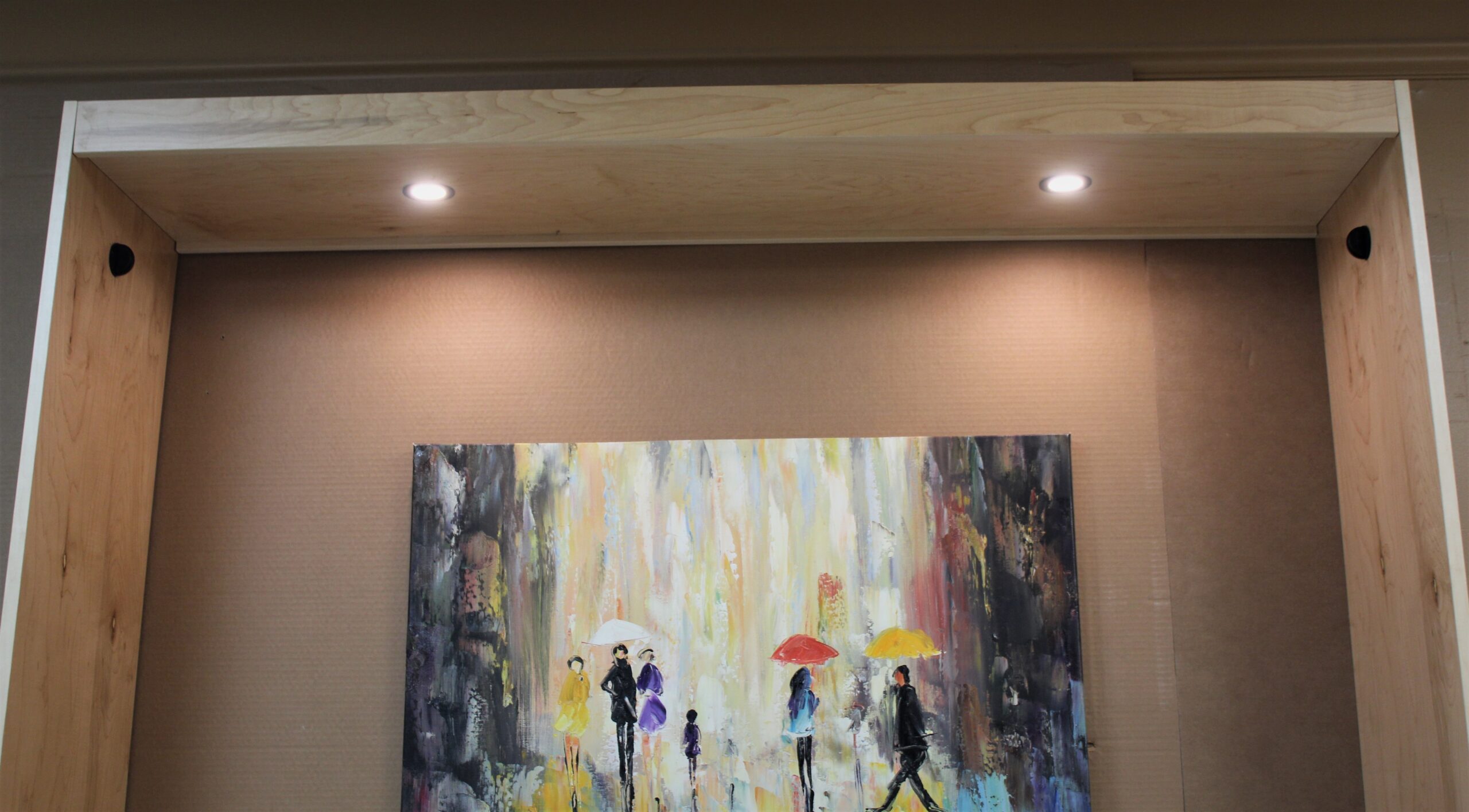 Entertainment Center Murphy Bed Light