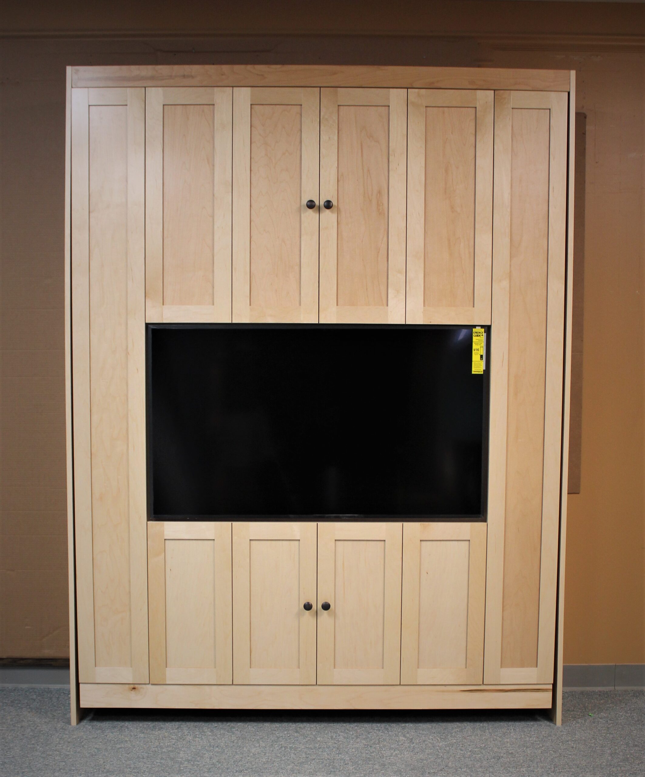 Entertainment Center Murphy Bed shown closed