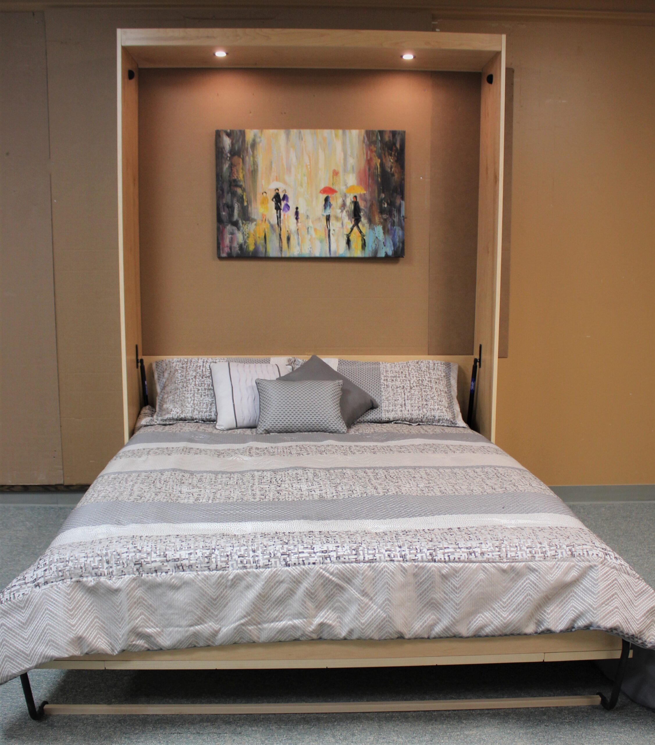 Entertainment Center Murphy Bed shown open