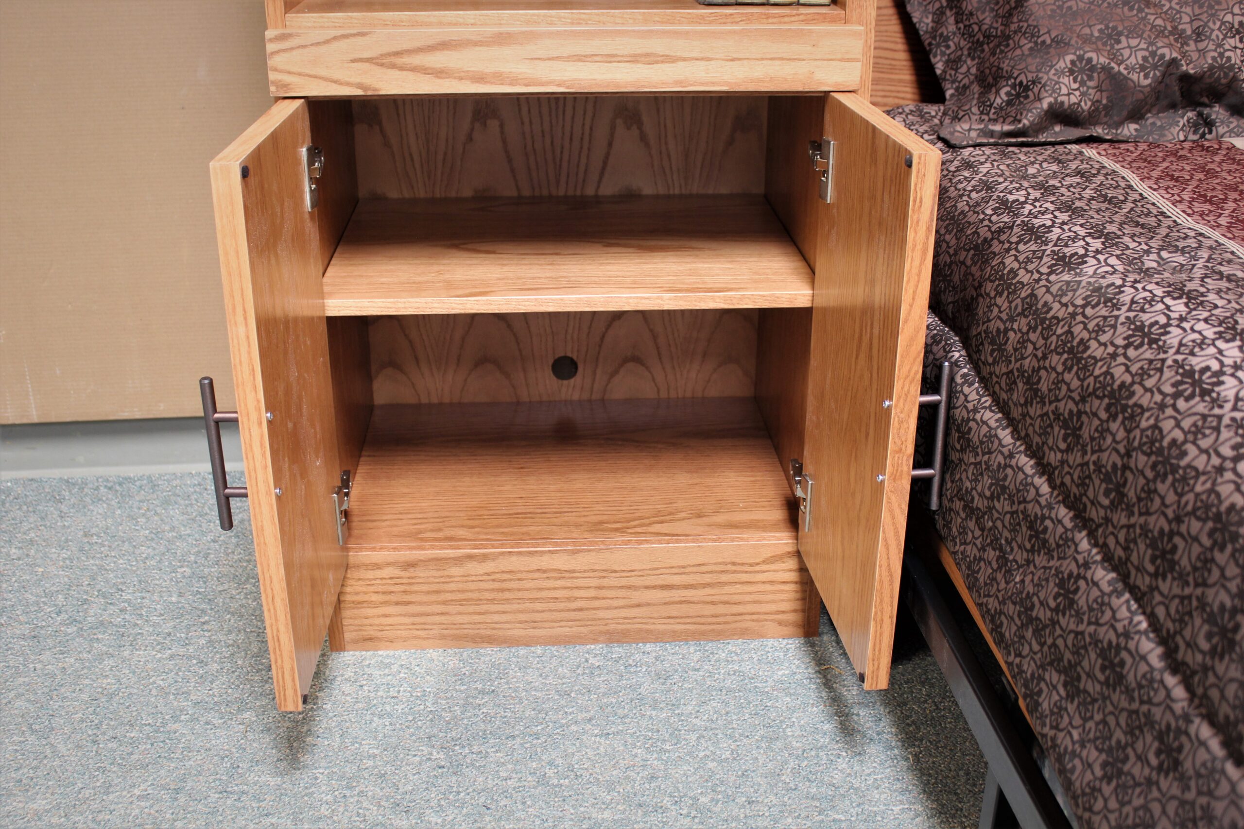 FLW Murphy Bed Cabinet Open