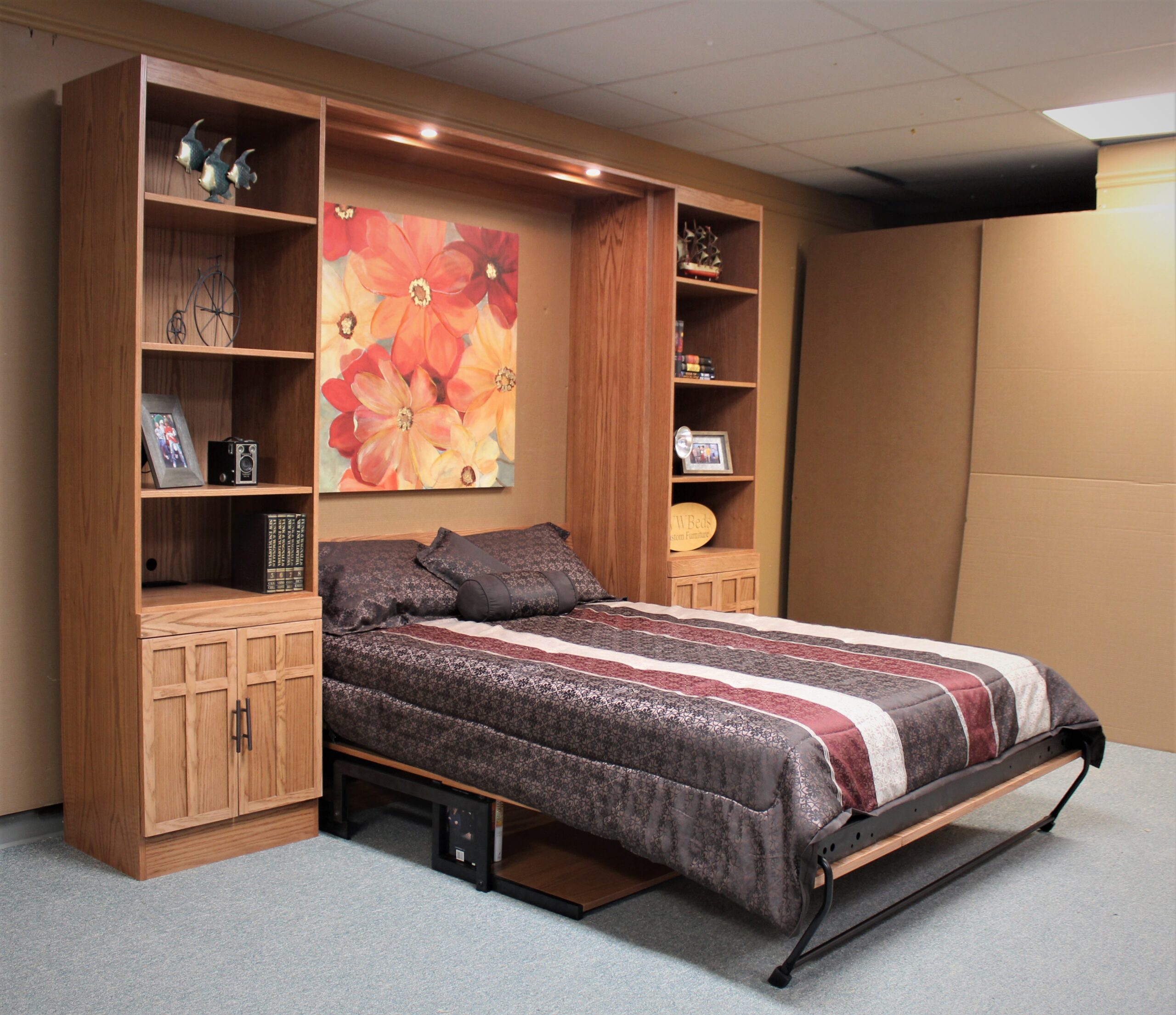 FLW Murphy Bed Side Open