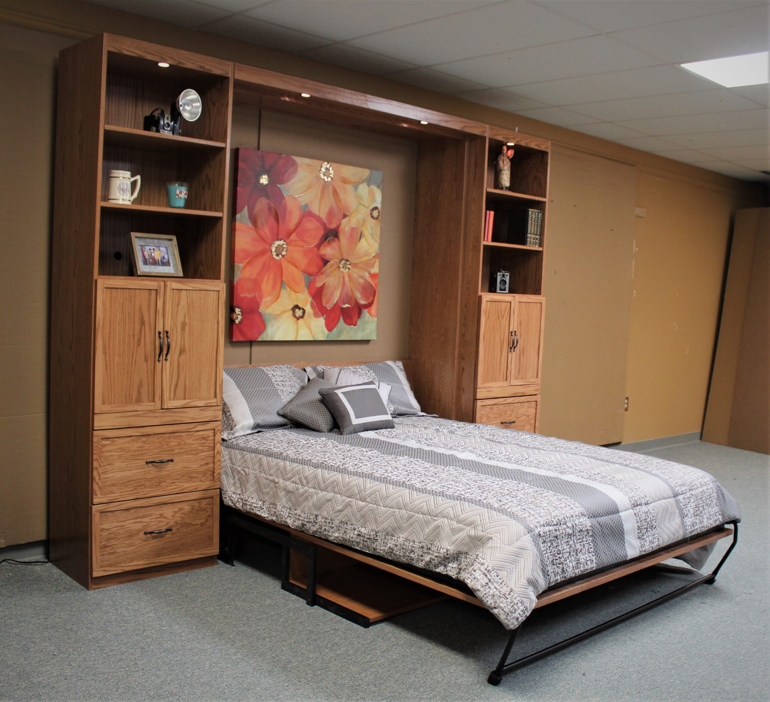 FLW Murphy Bed Side Open