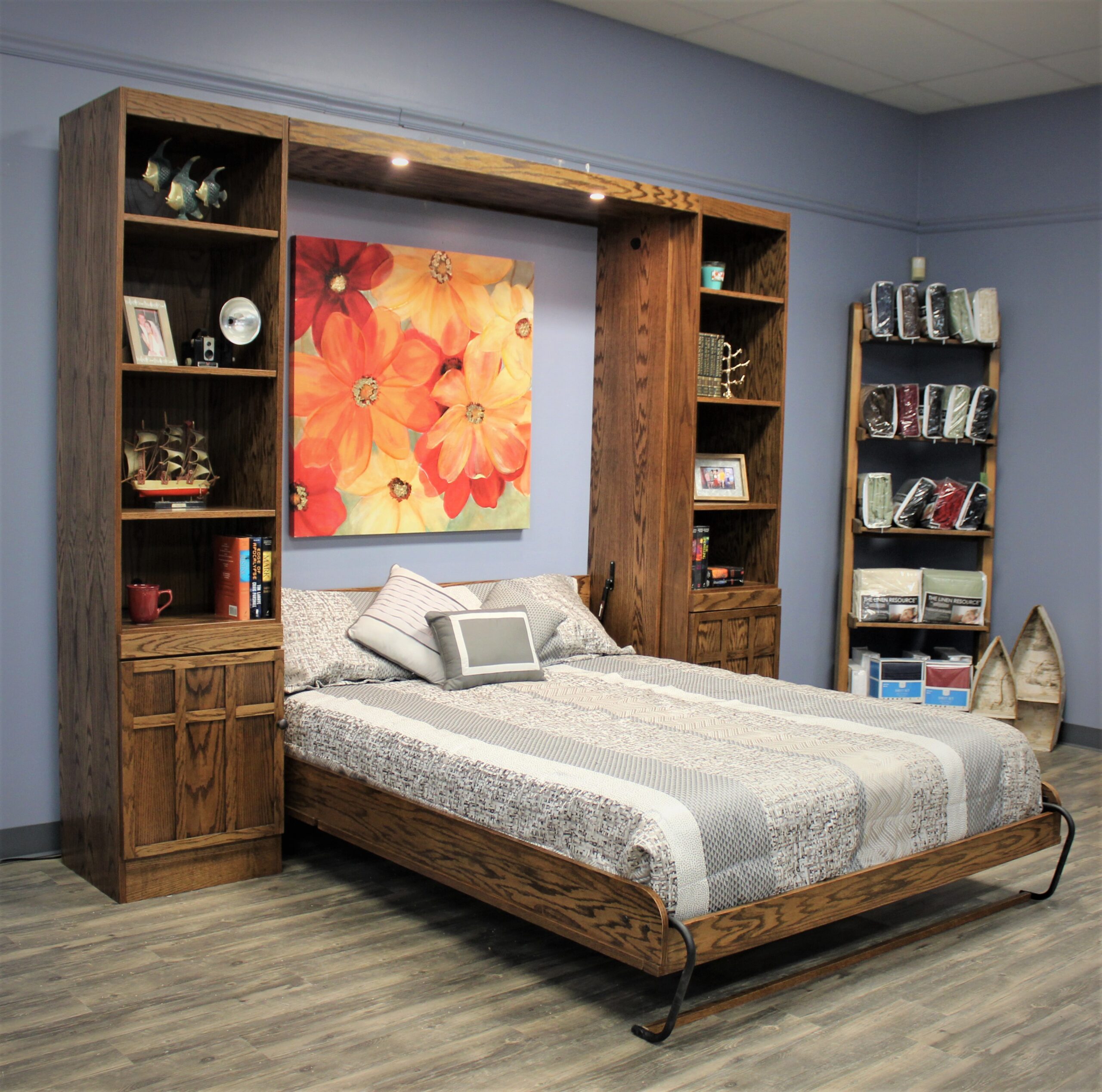 FLW Murphy Bed Side Open