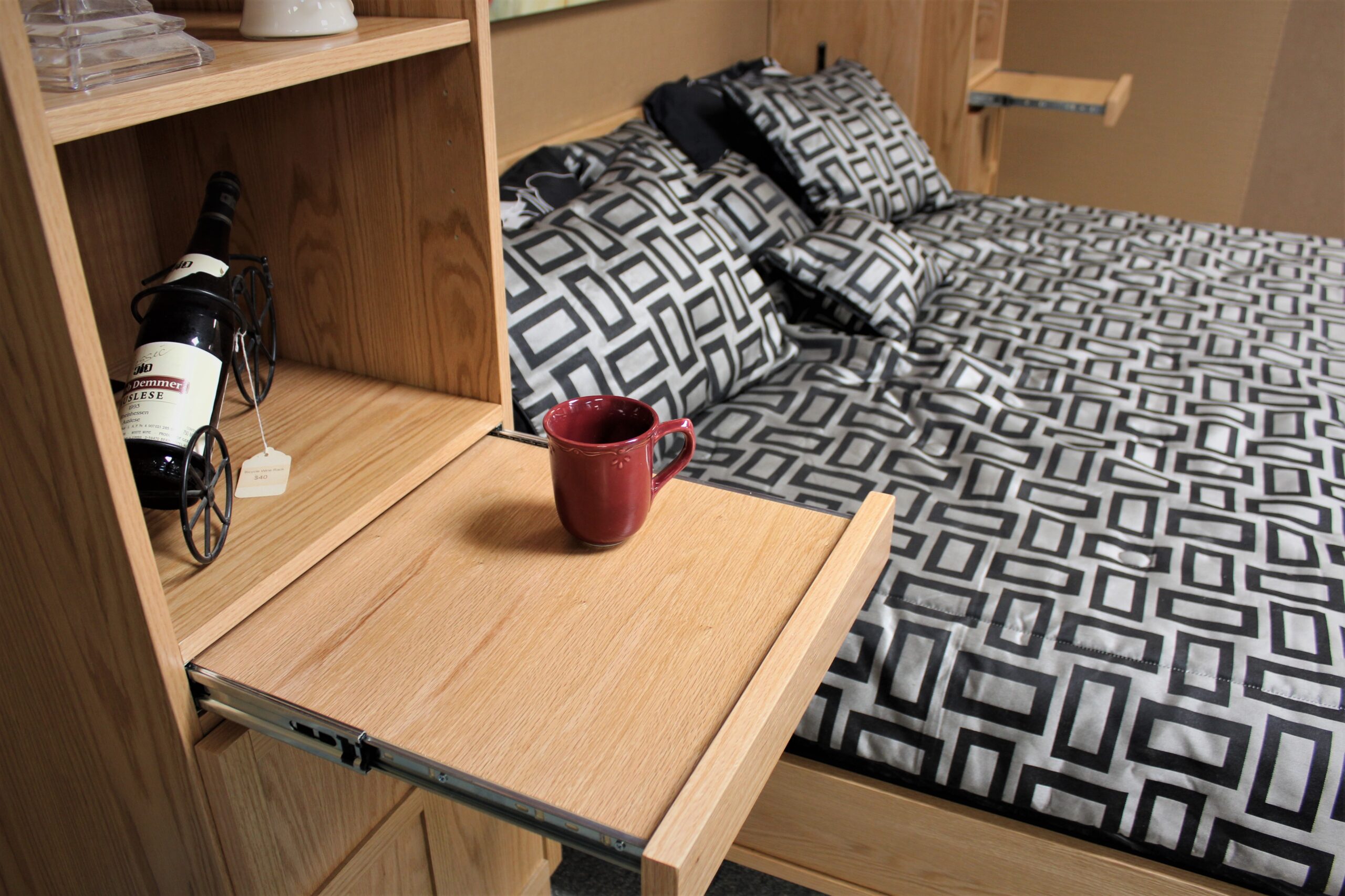 FLW Murphy Bed Drink Tray Open