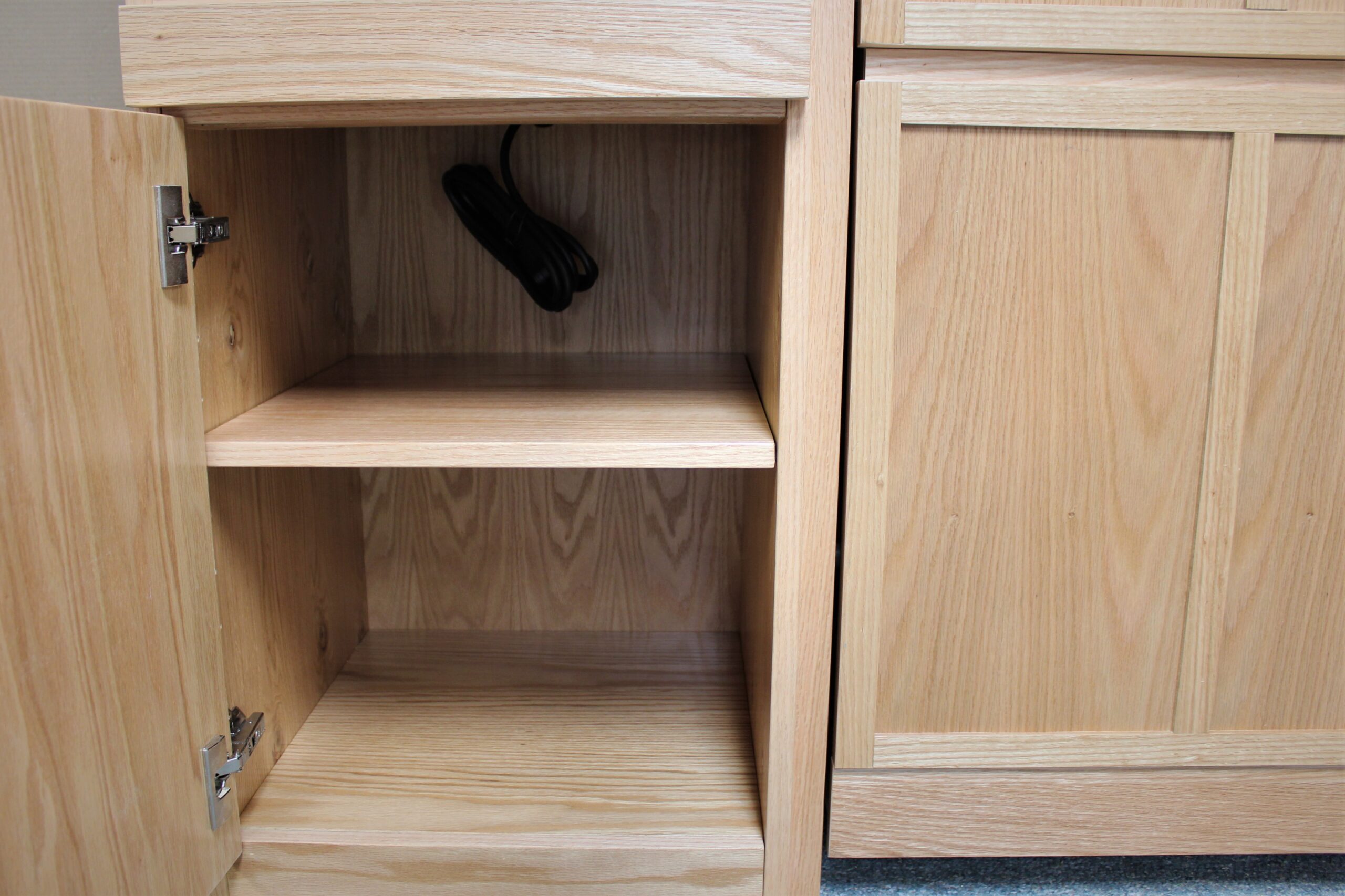 FLW Murphy Bed Cabinet Open