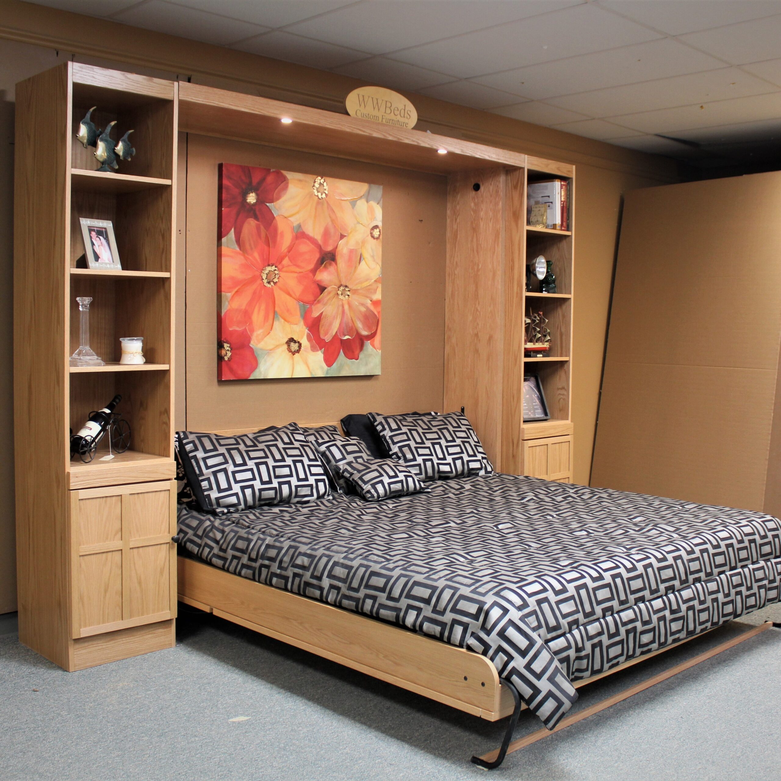 FLW Murphy Bed Side Open