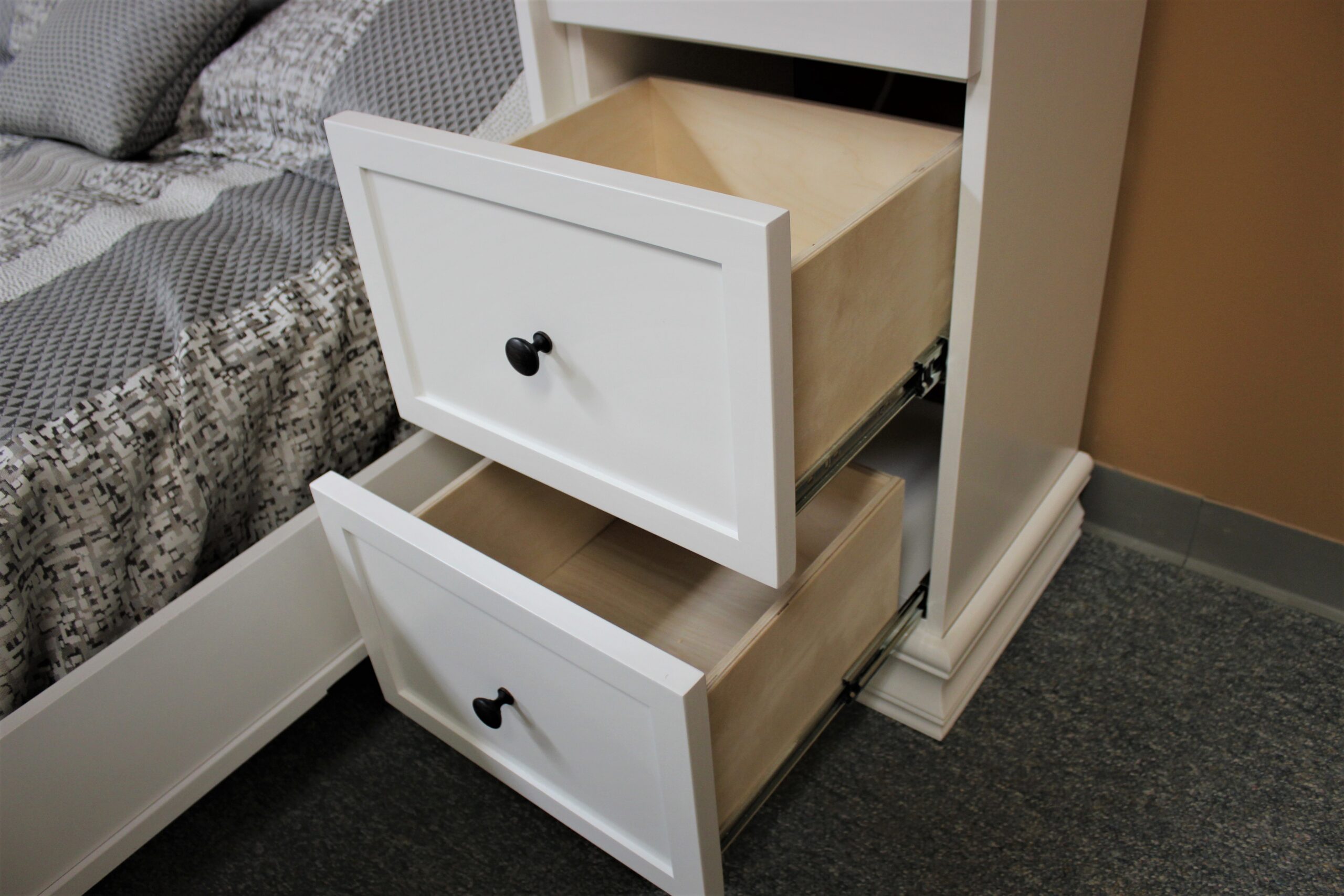 FLW Murphy Bed Drawers Open