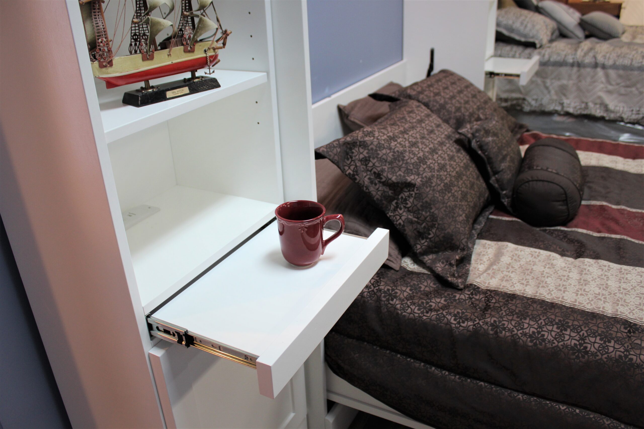 Entertainment Center Murphy Bed Drink Tray