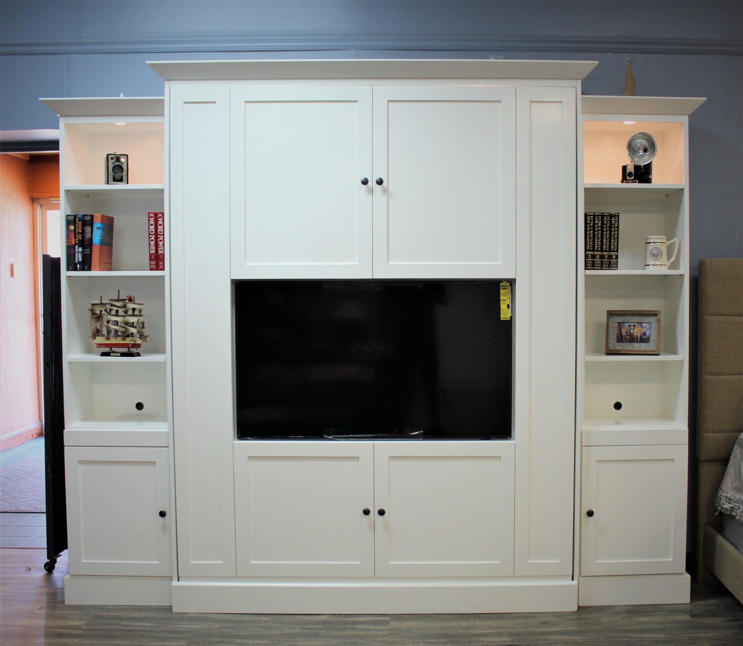 Entertainment Center Murphy Bed Shown Closed Front View