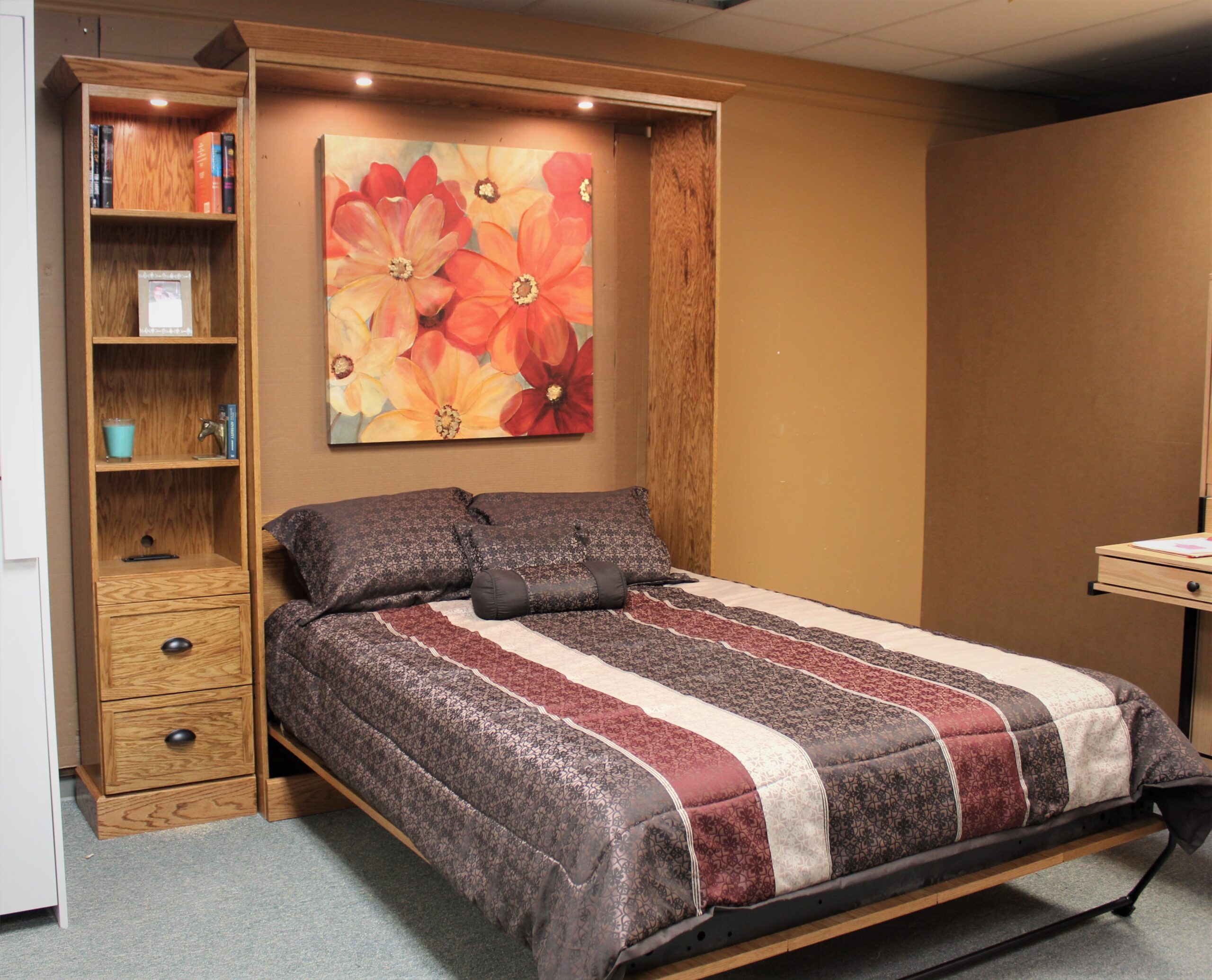 FLW Murphy Bed Side Open