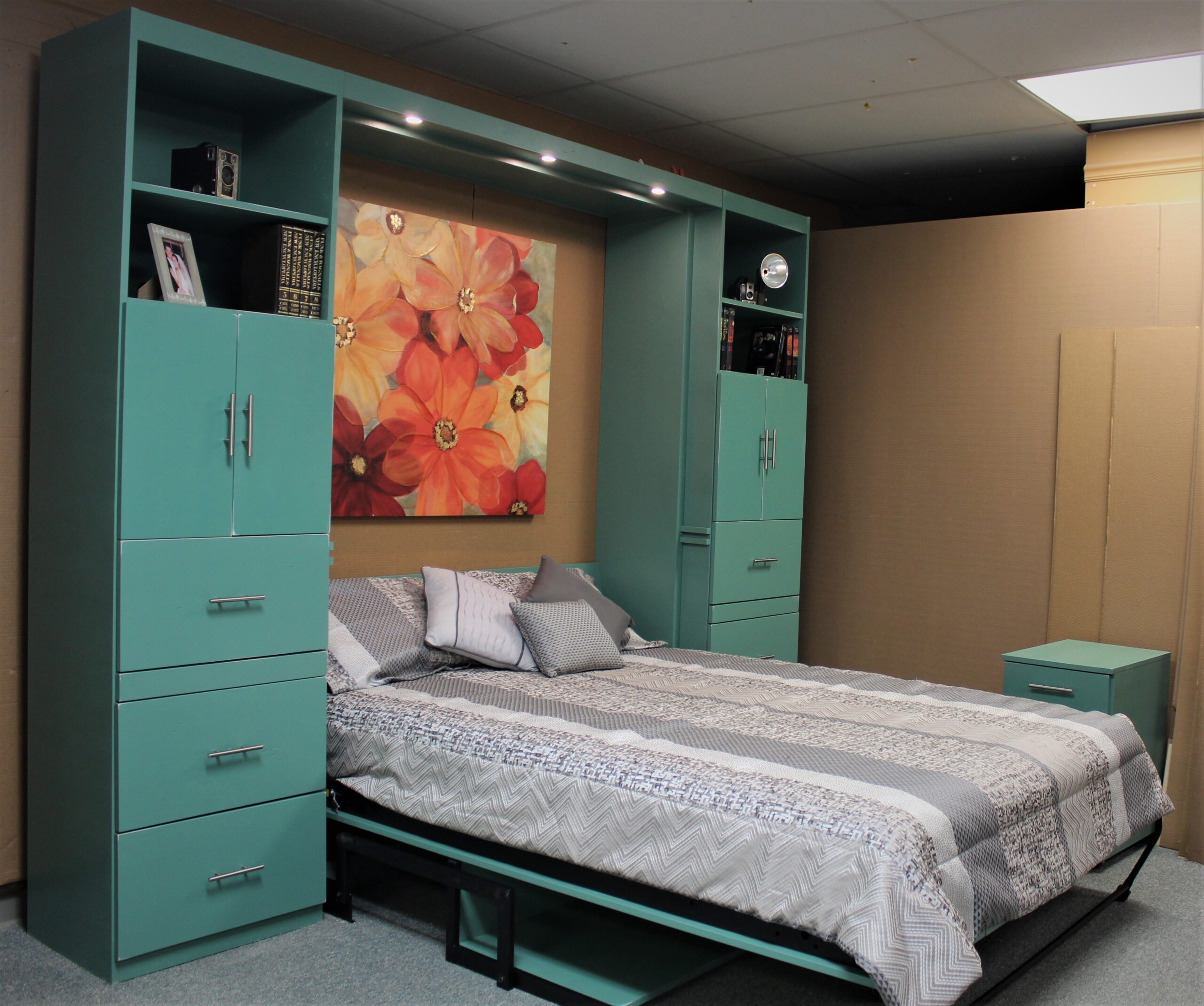 Alpine Murphy Bed Side Open