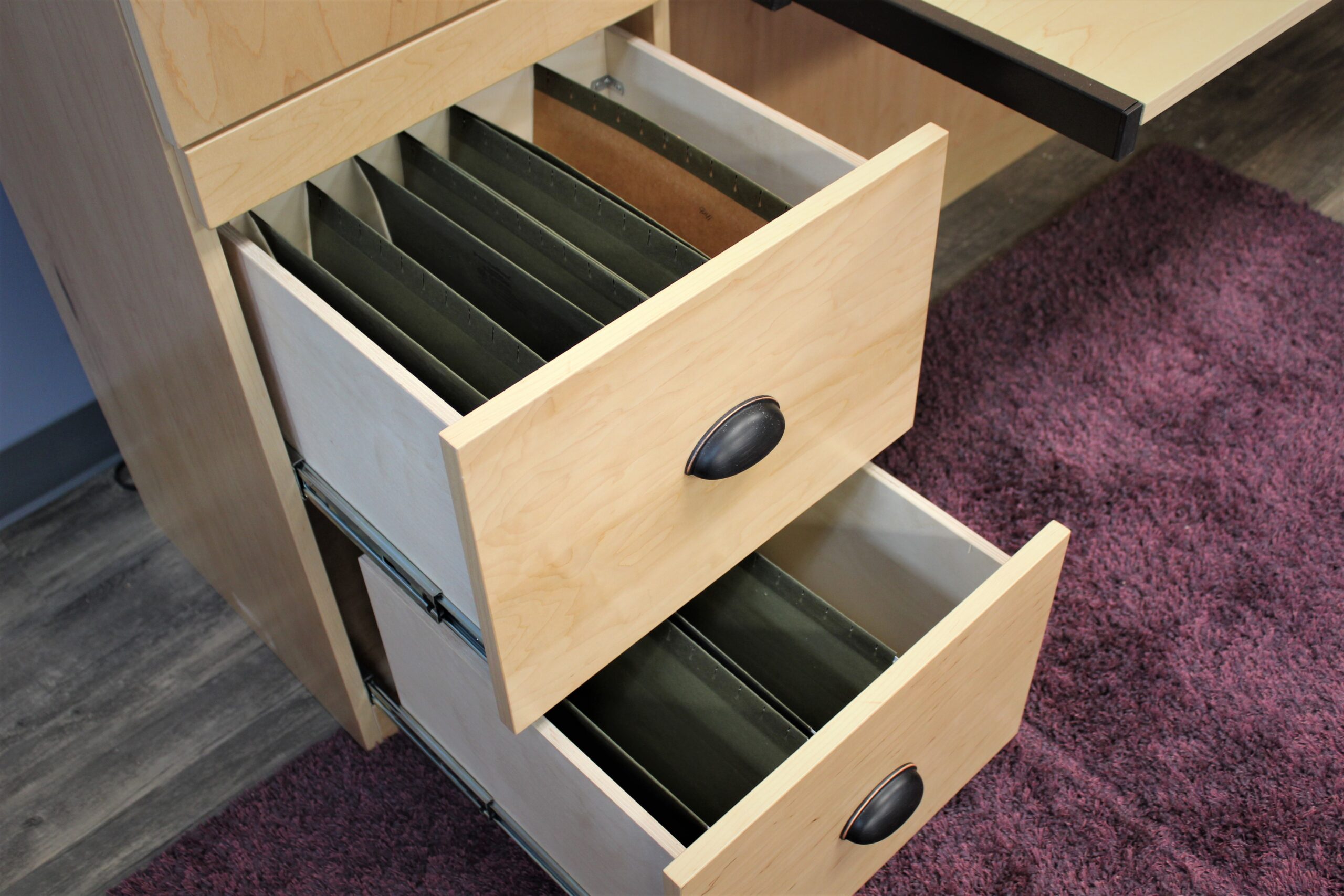 Alpine Murphy Bed File Drawers