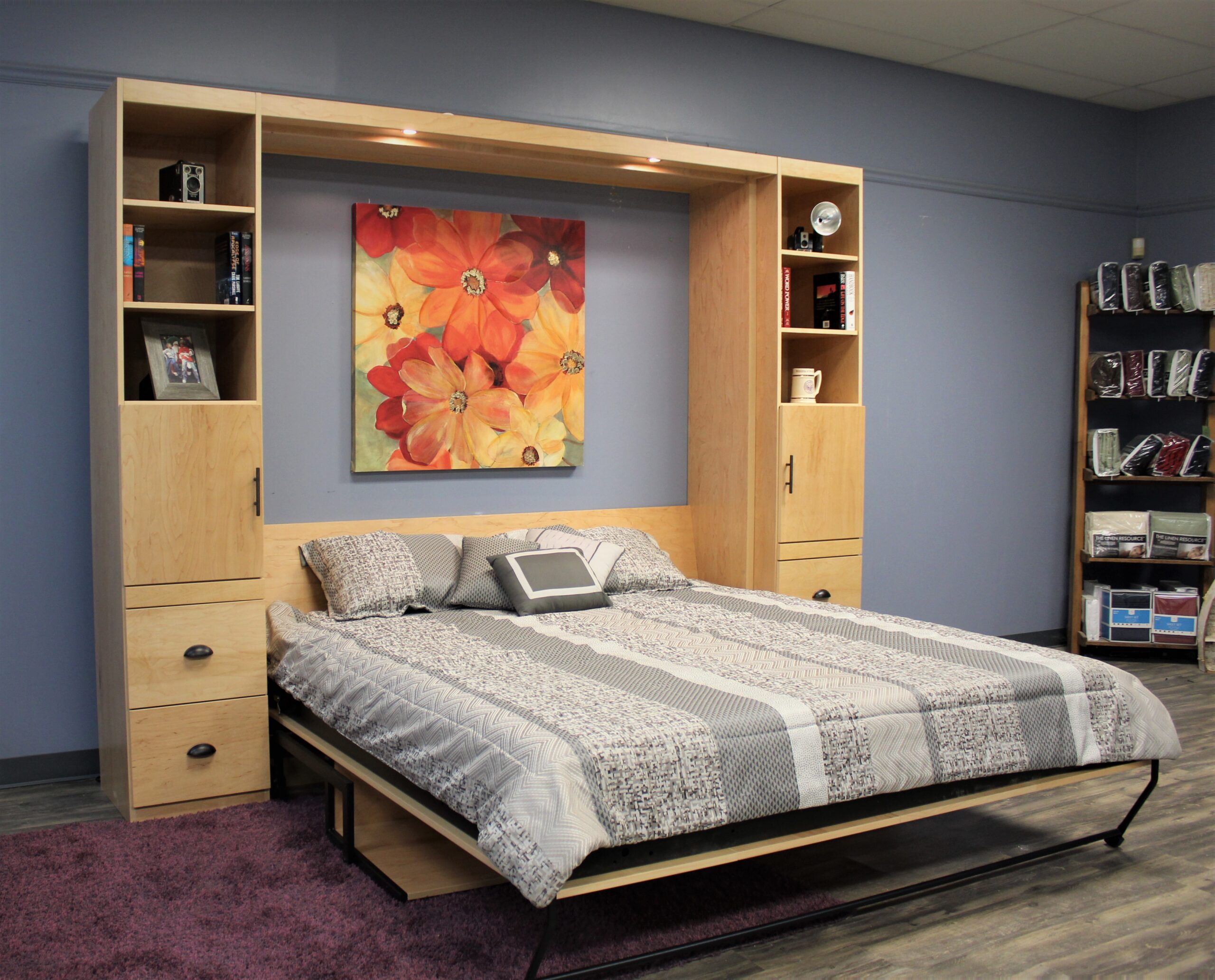 Alpine Murphy Bed Side Open