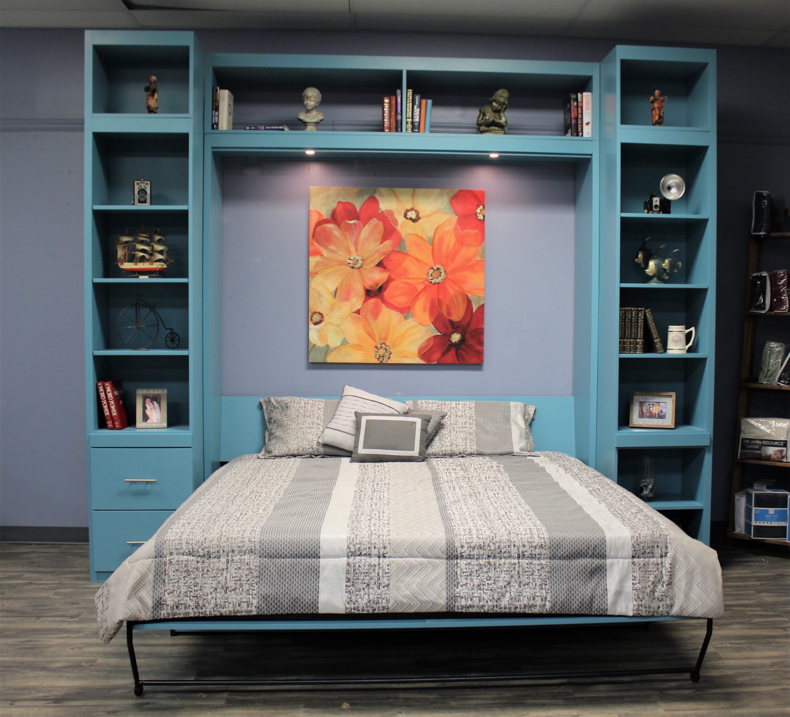 Alpine Murphy Bed Shown Open Front View