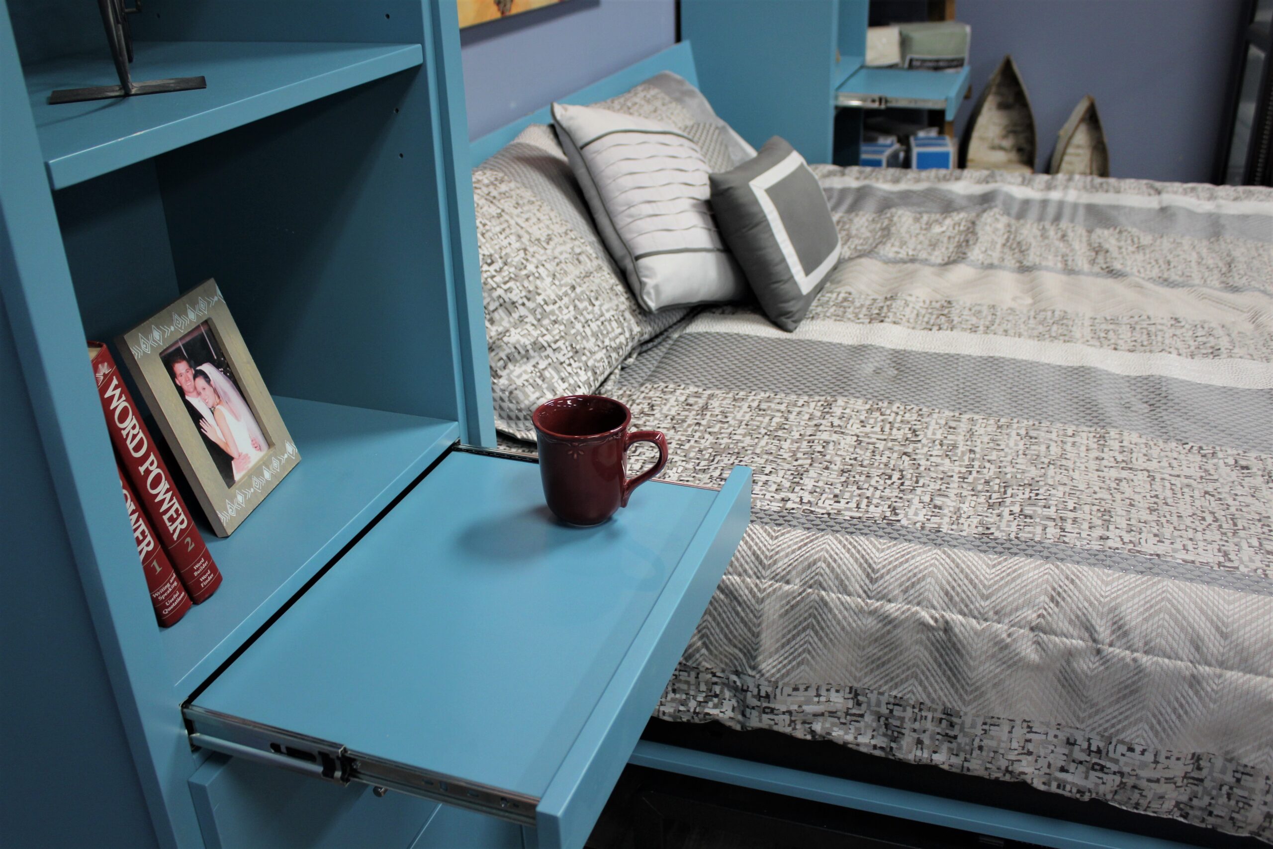 Alpine Murphy Bed Pullout Drink Tray