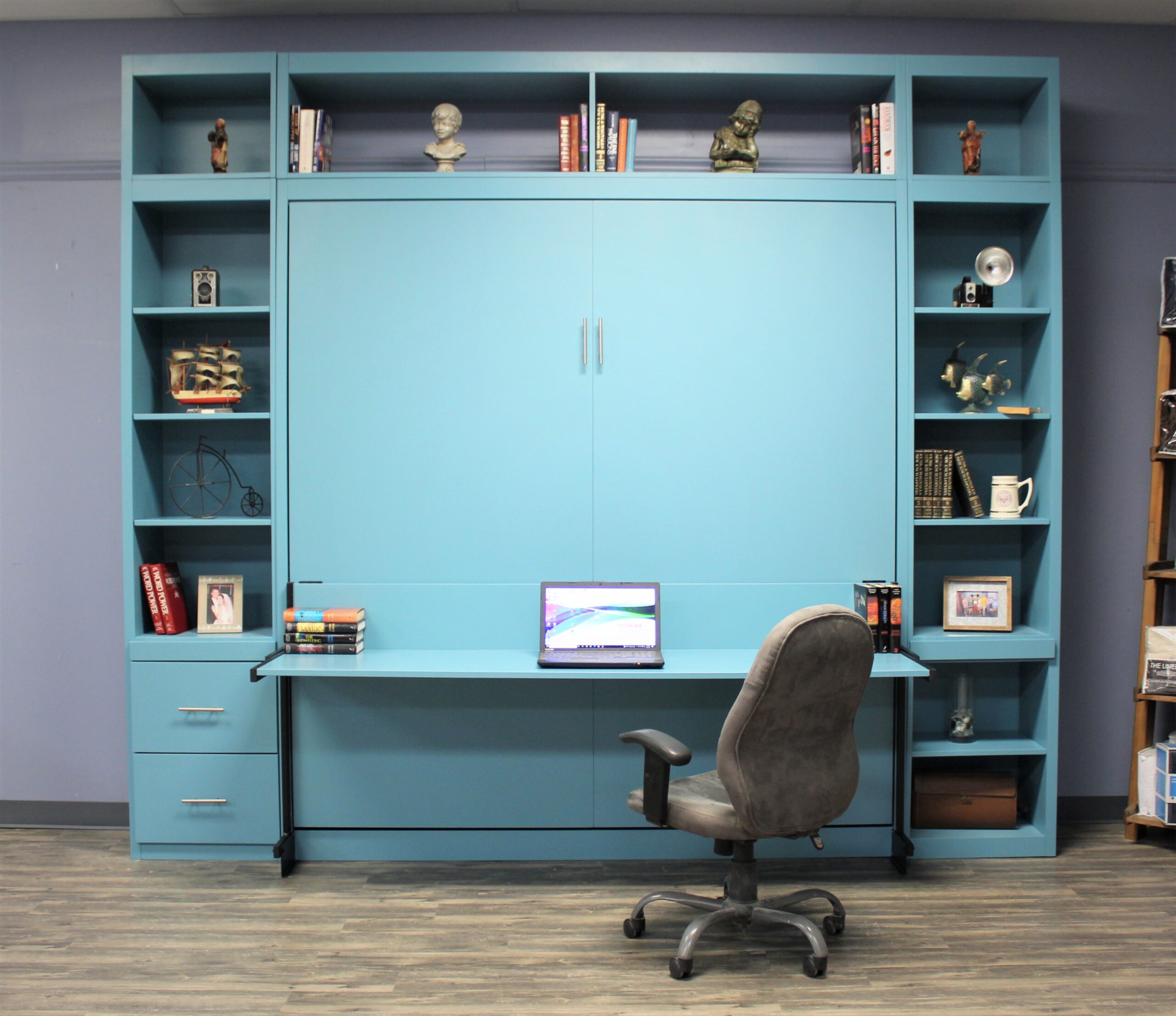 Alpine Murphy Bed Front View of Bed Shown Closed