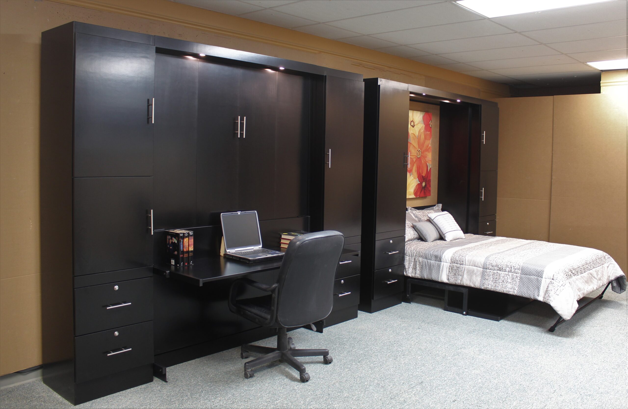 Alpine Murphy Bed One Open