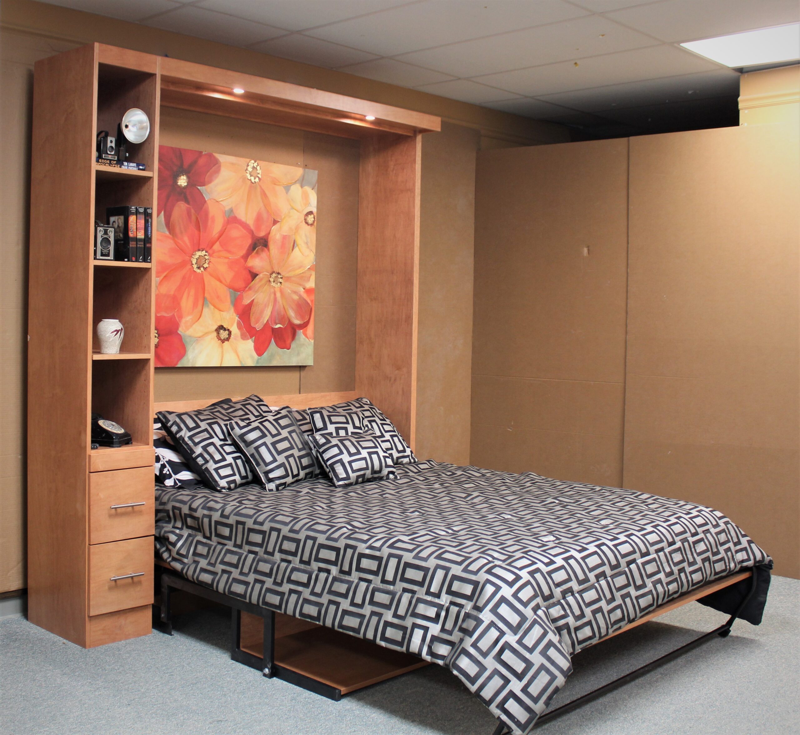 Alpine Murphy Bed Side Open