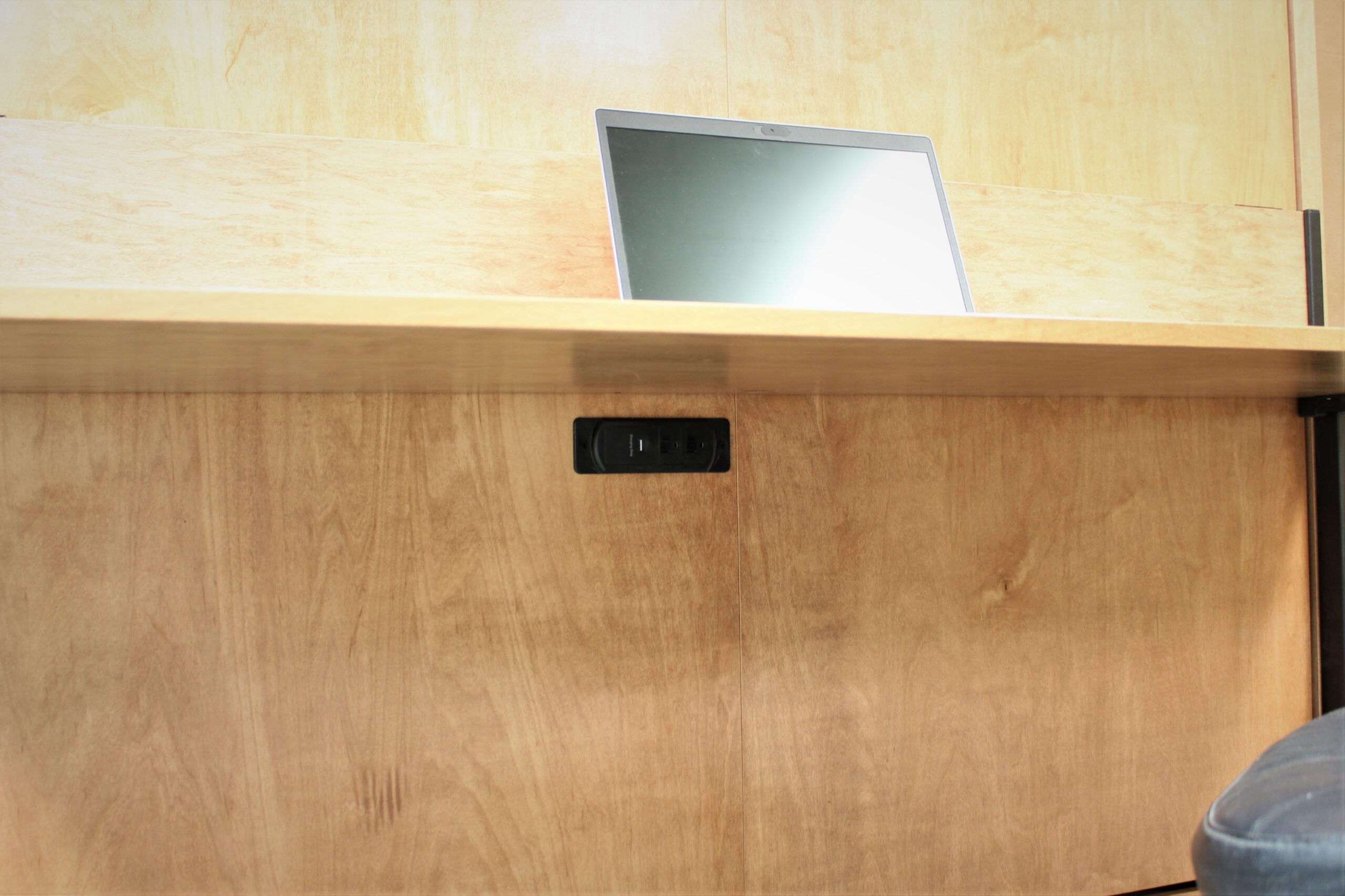 Alpine Murphy Bed Under Desk Charging Station