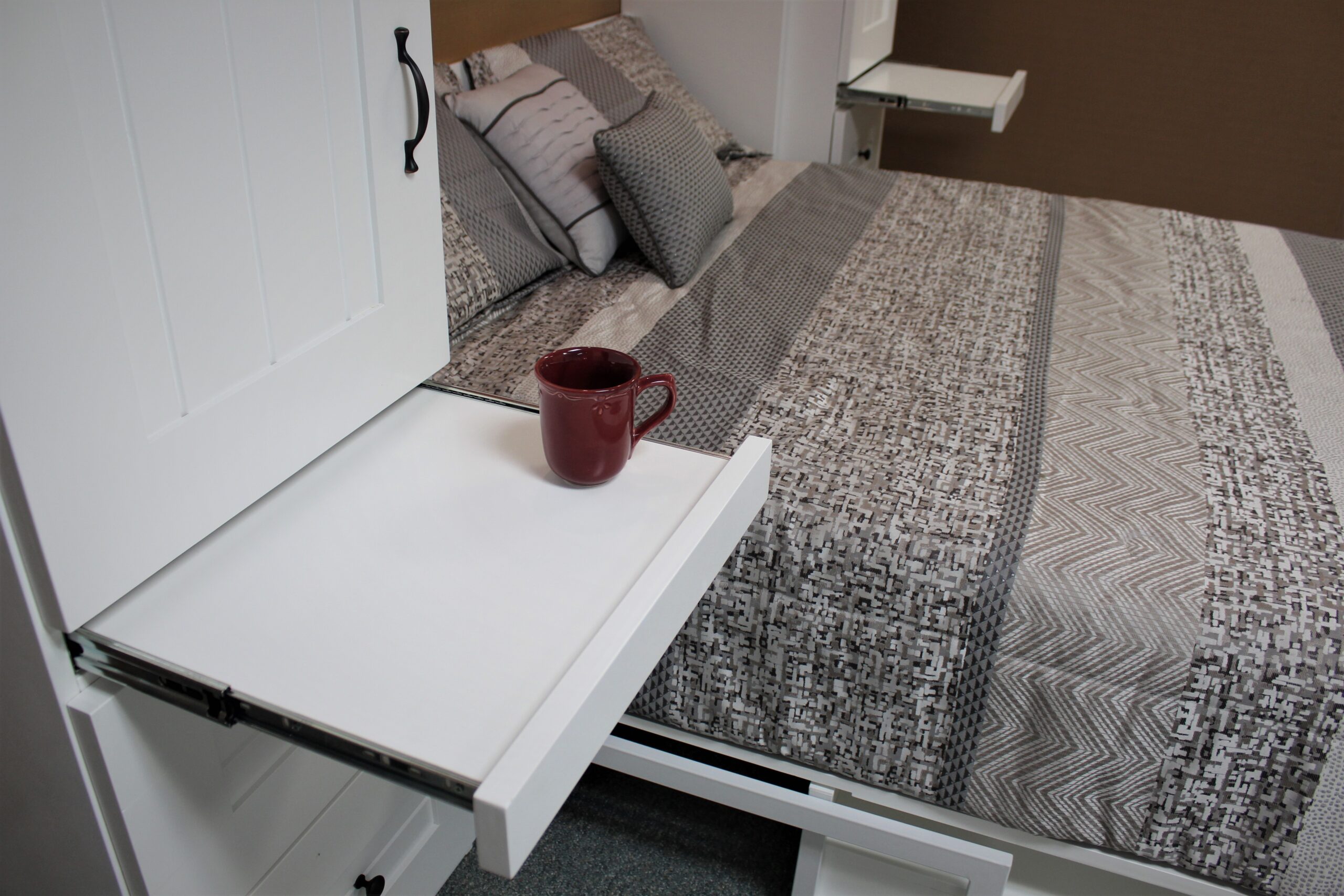 Barn Door Murphy Bed Drink Tray