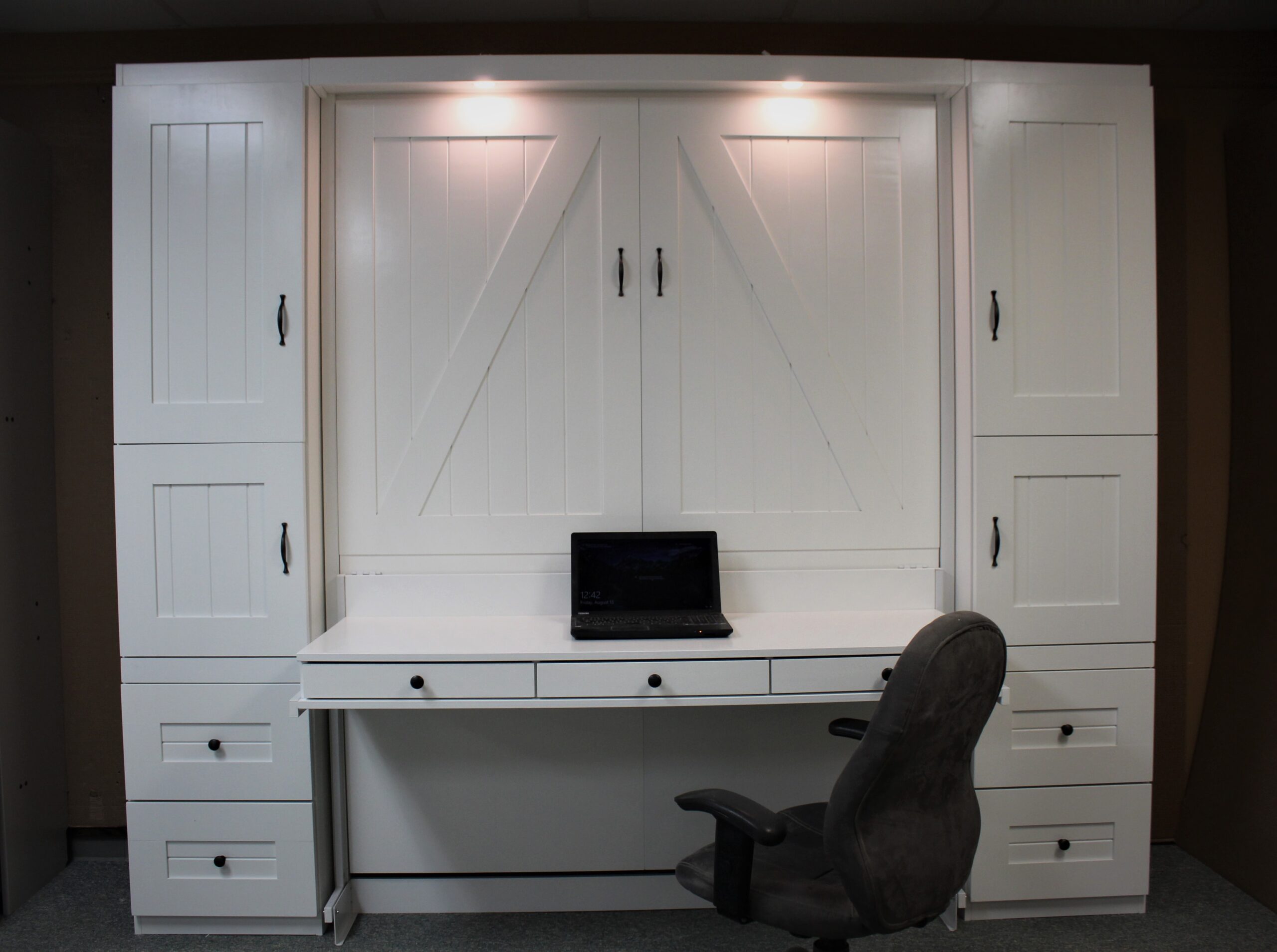 Barn Door Murphy Bed Front Open