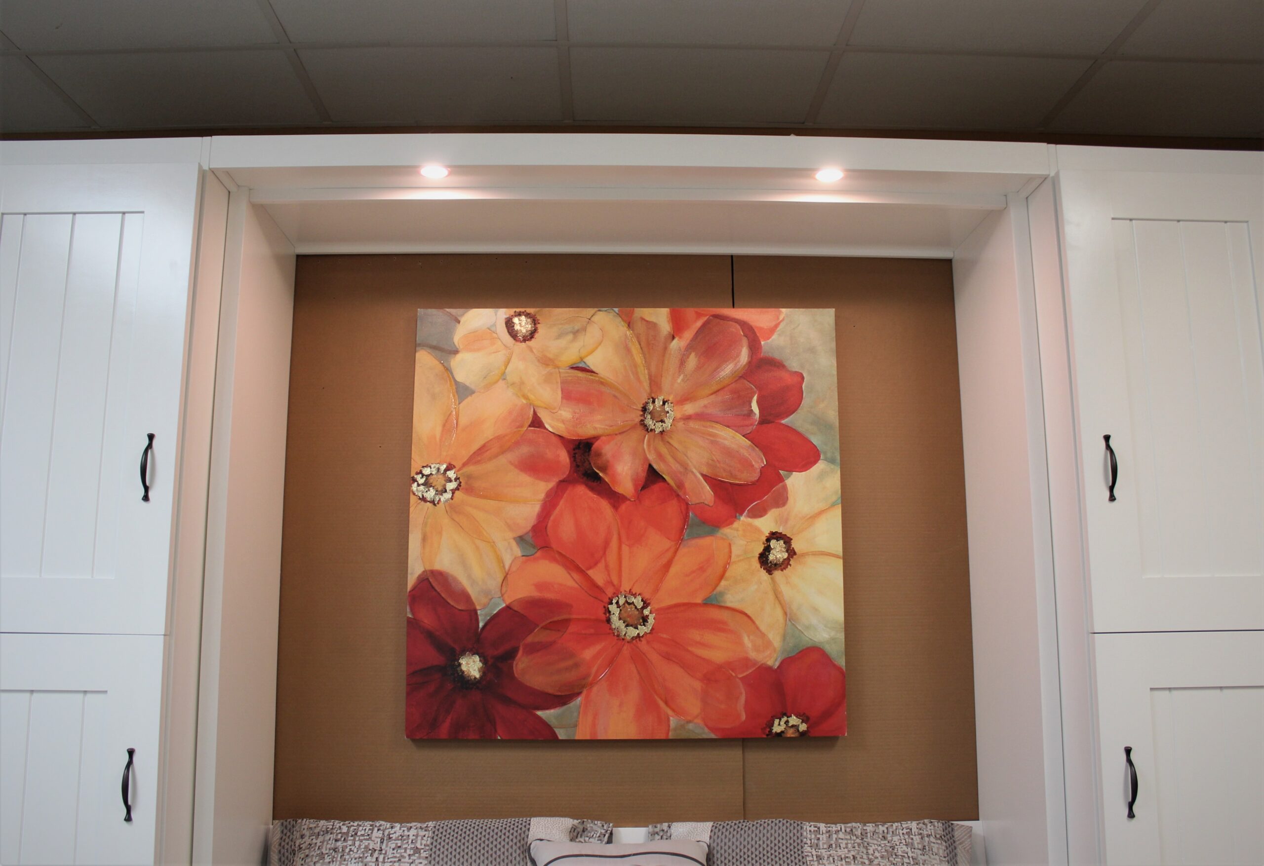 Barn Door Murphy Bed Outset Lights