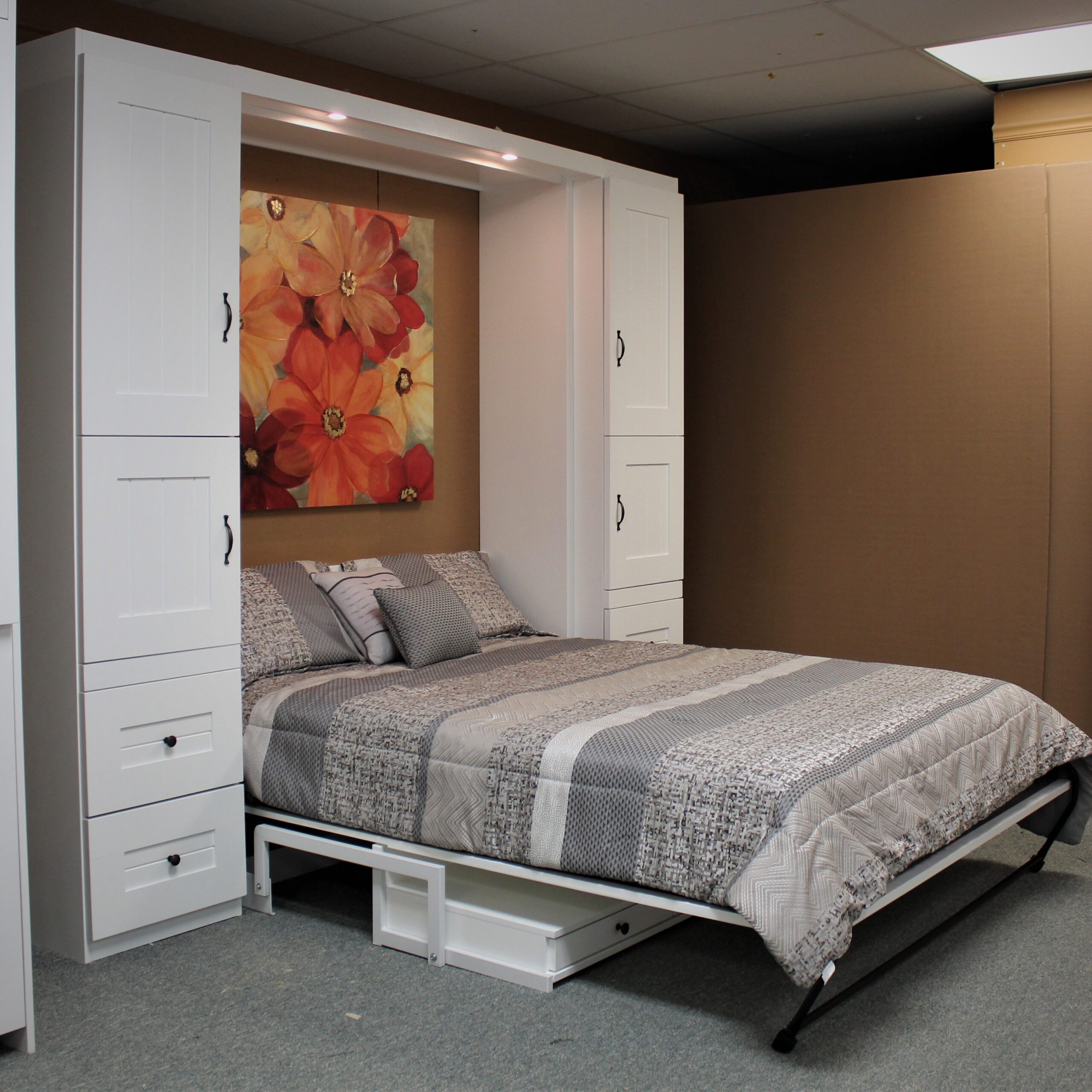 Barn Door Murphy Bed Side Open