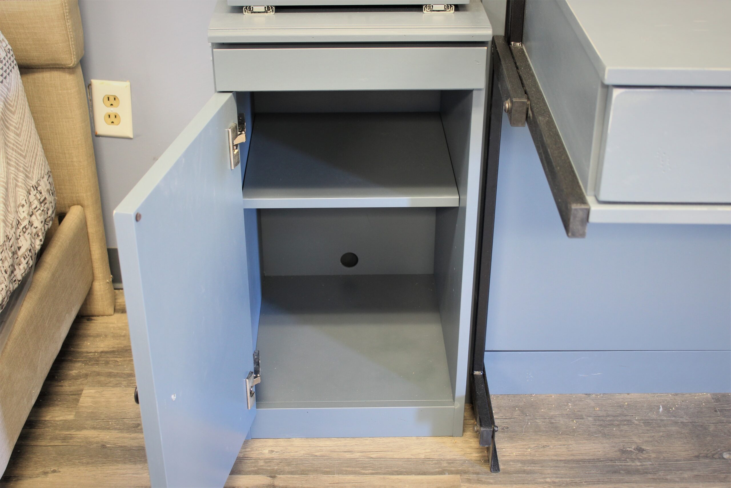 Barn Door Murphy Bed Bottom Door Section Shown Open