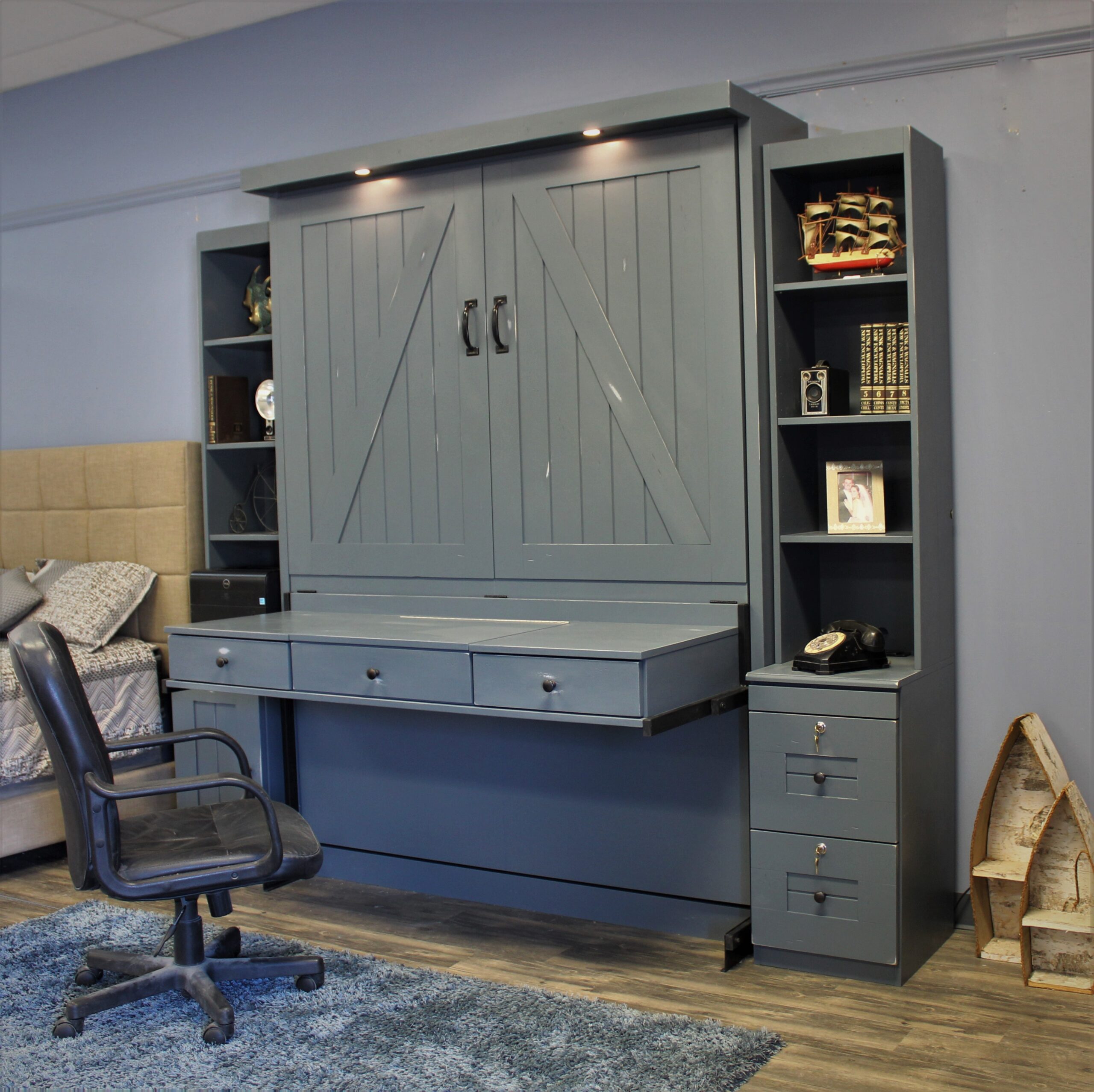 Barn Door Murphy Bed