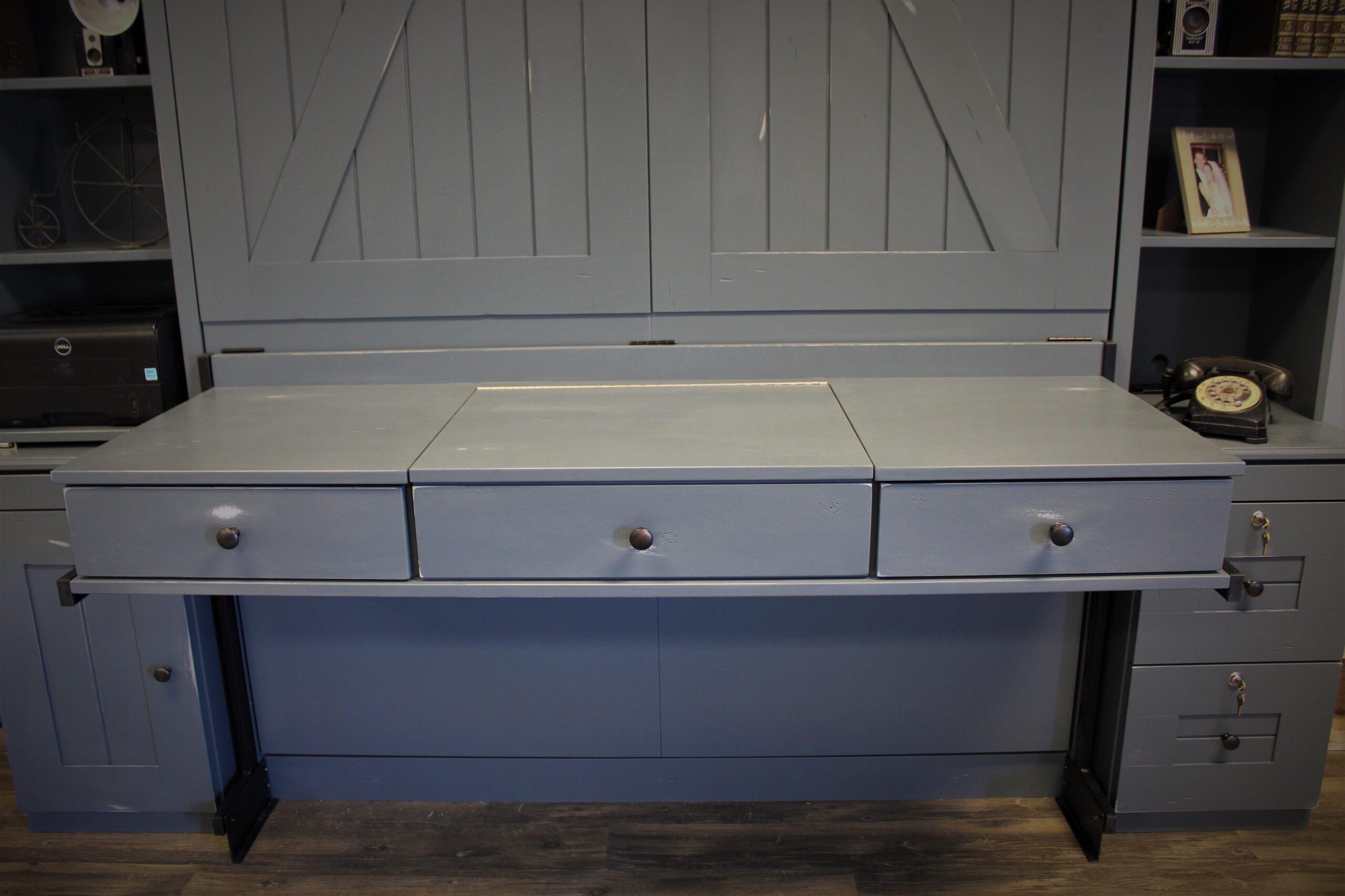 Barn Door Murphy Bed Stay Level Desk