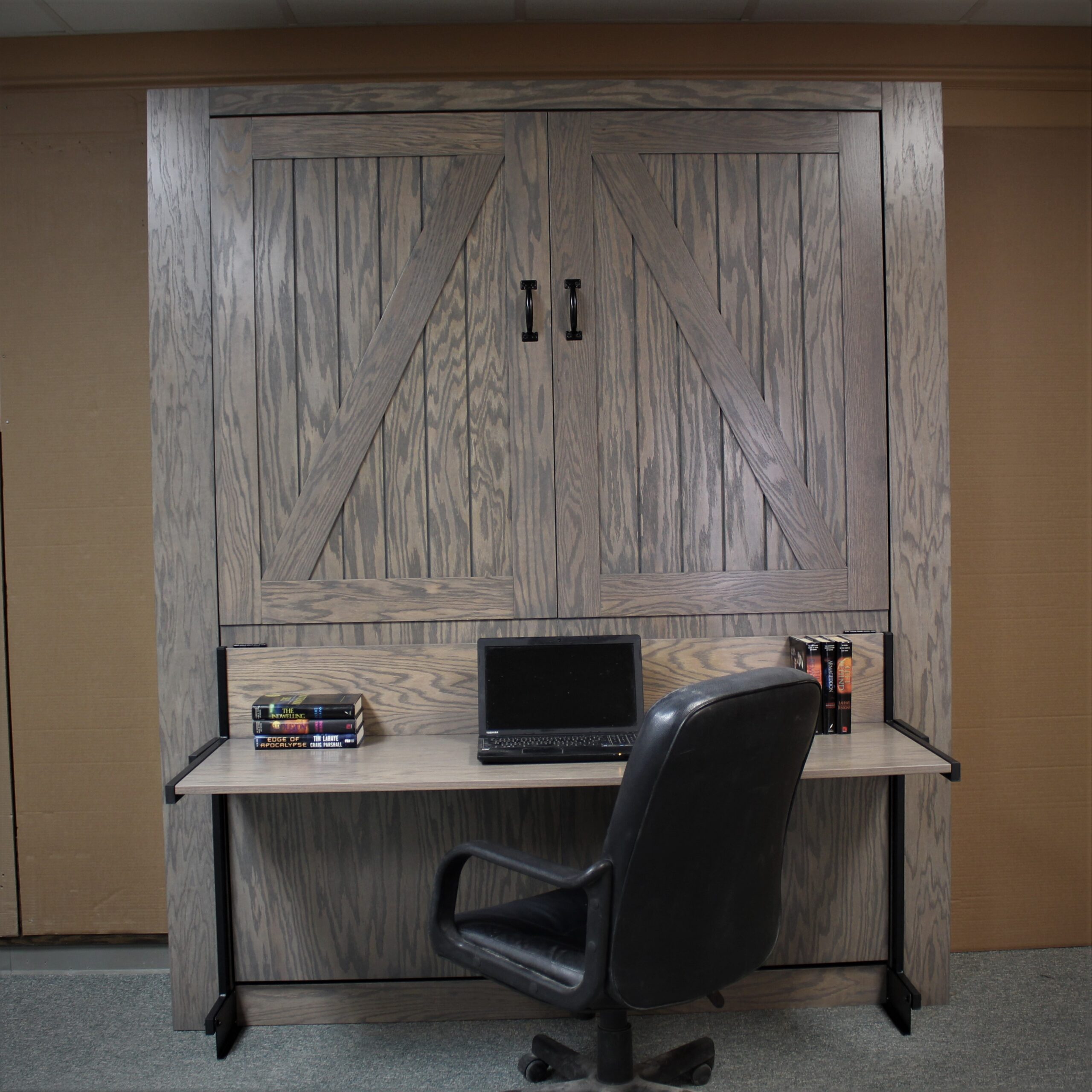 Barn Door Murphy Bed Front Closed