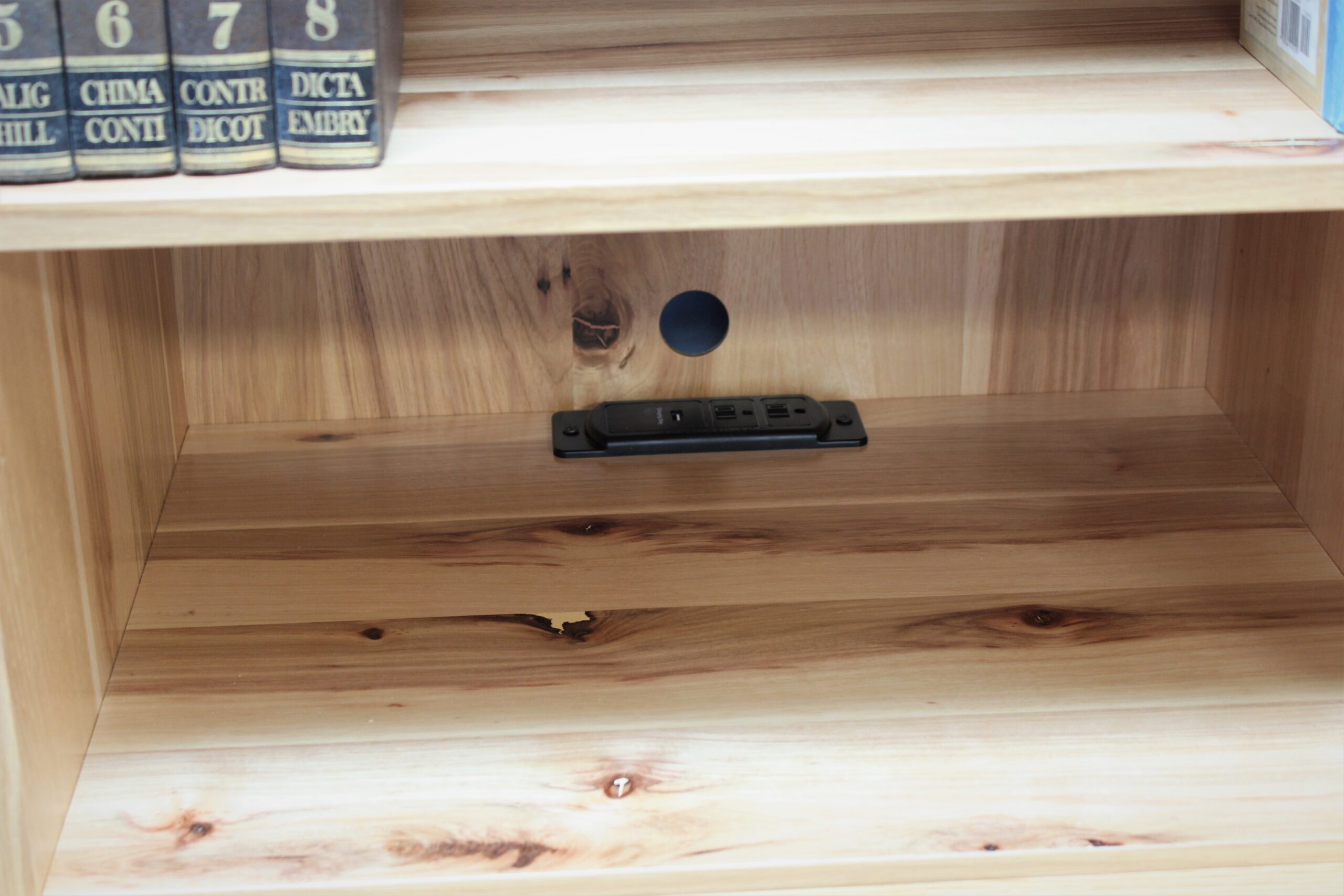 Templeton Murphy Bed Bookcase Charging Station