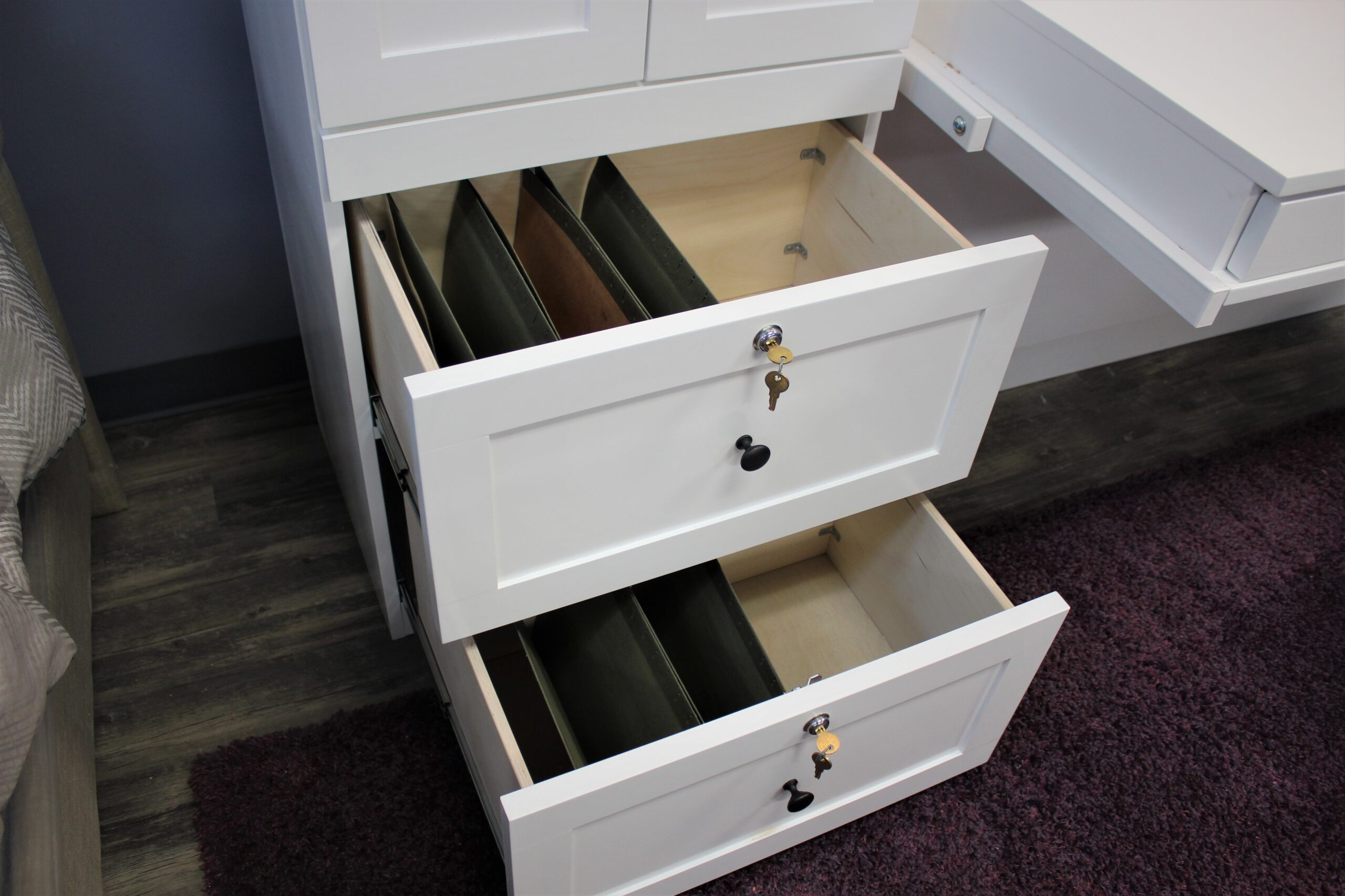 Templeton Murphy Bed File Drawers Shown Open