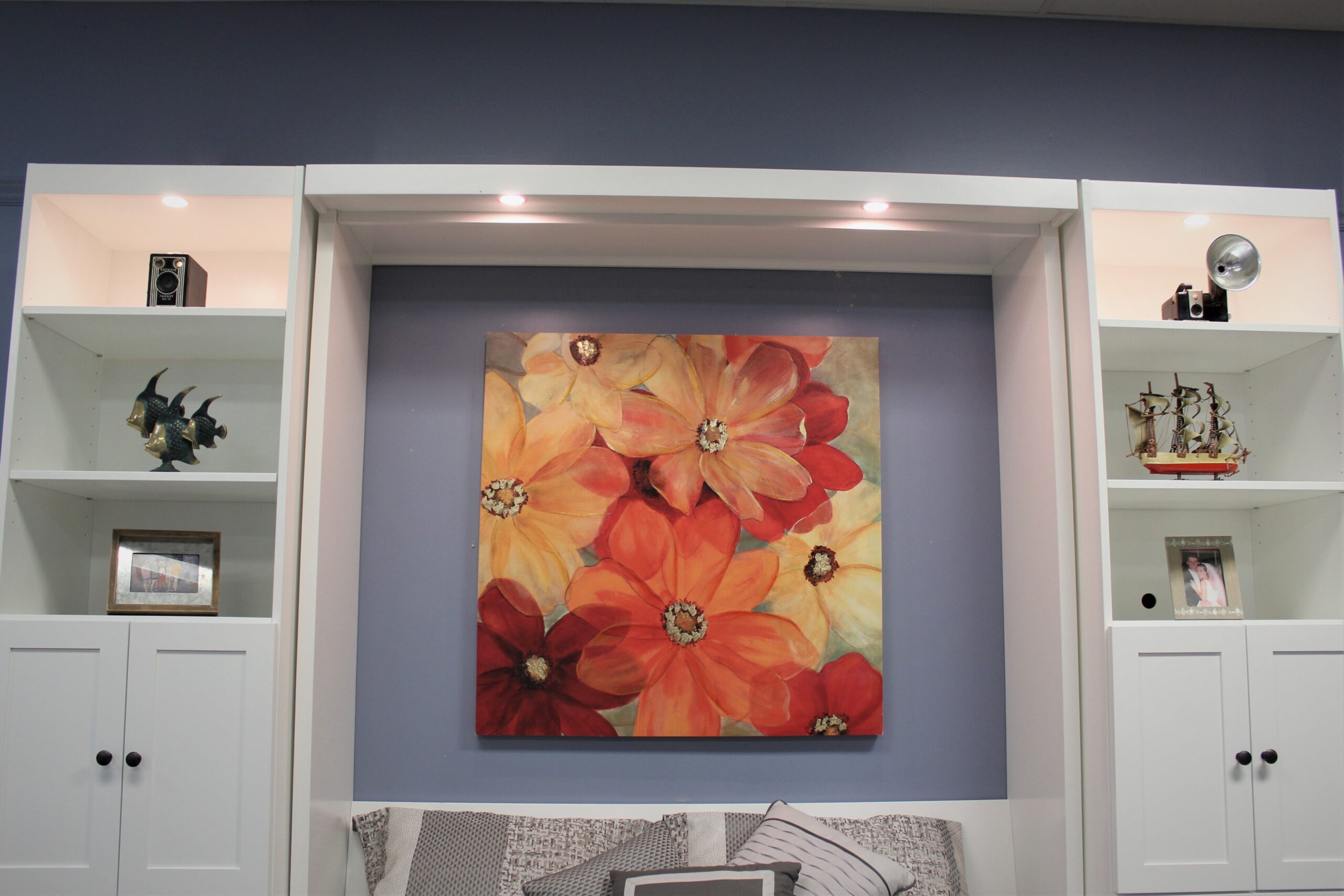 Templeton Murphy Bed LED Outset Murphy Bed Lights Shown Bed Down