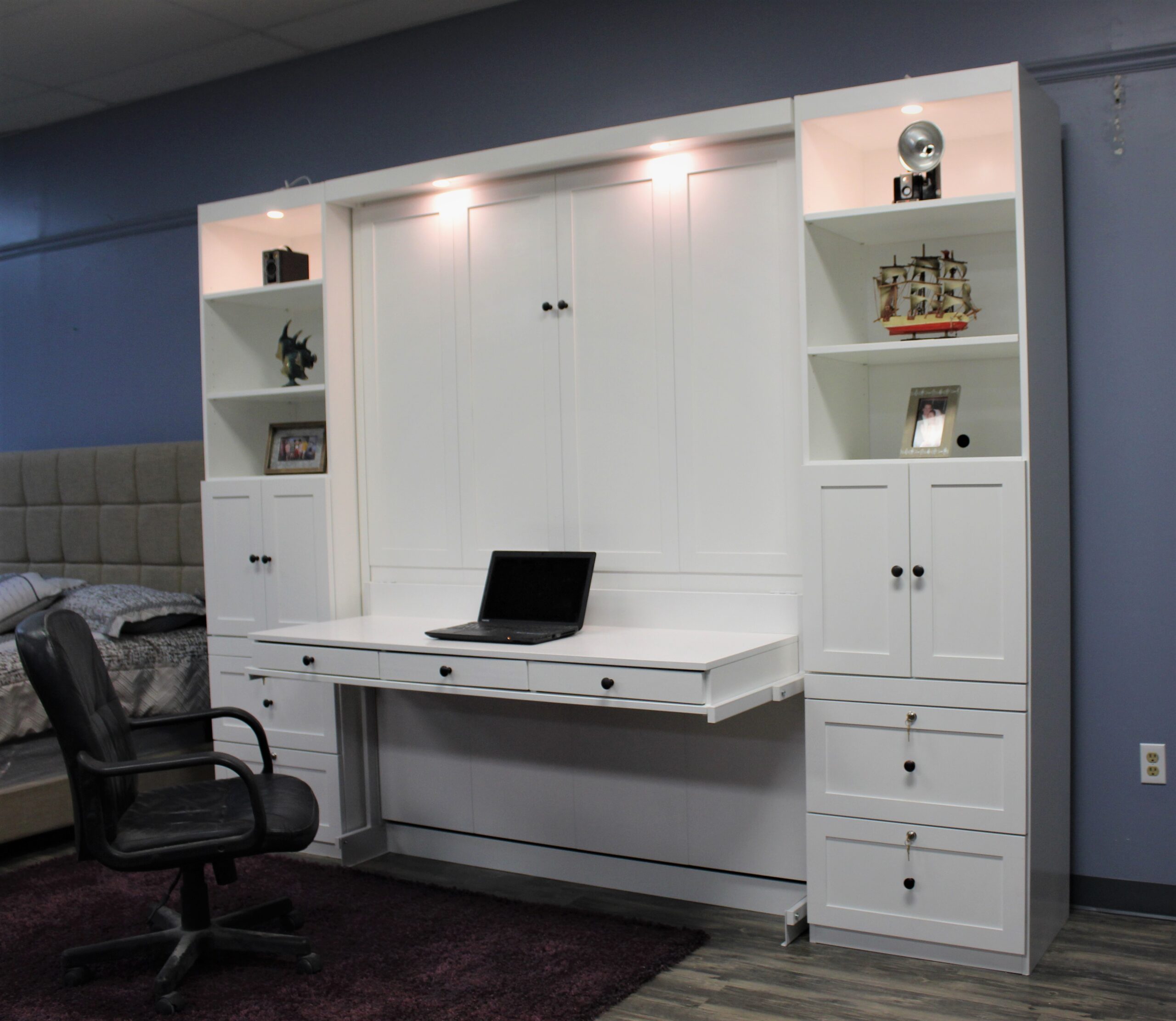 Templeton Murphy Bed Side View of Bed Closed