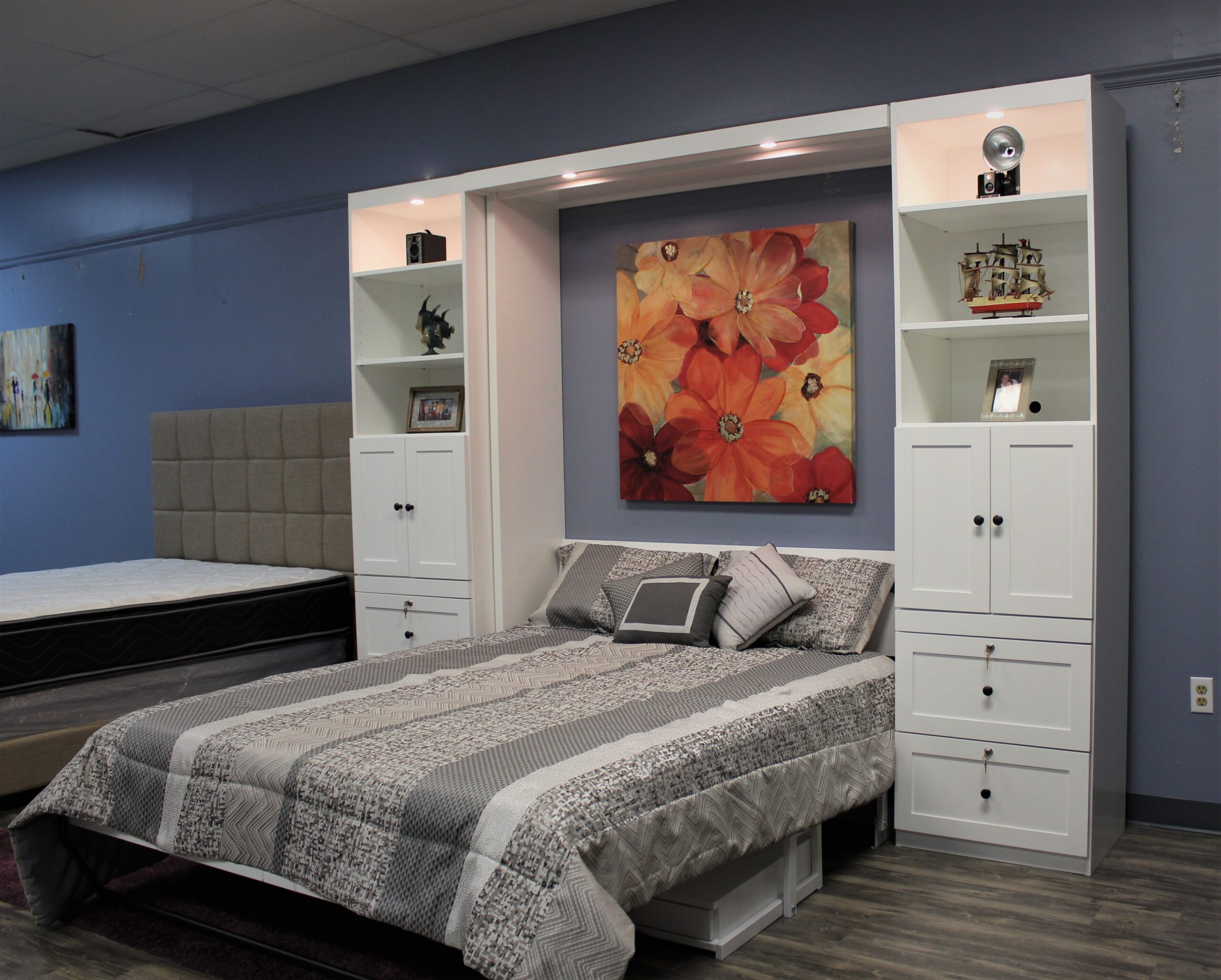 Templeton Murphy Bed Side View of Bed Open