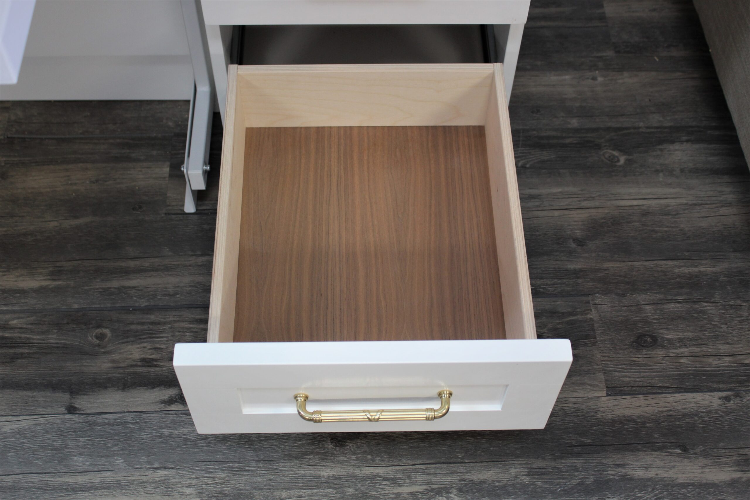 Templeton Murphy Bed Walnut Bottoms to Bookcase Drawers