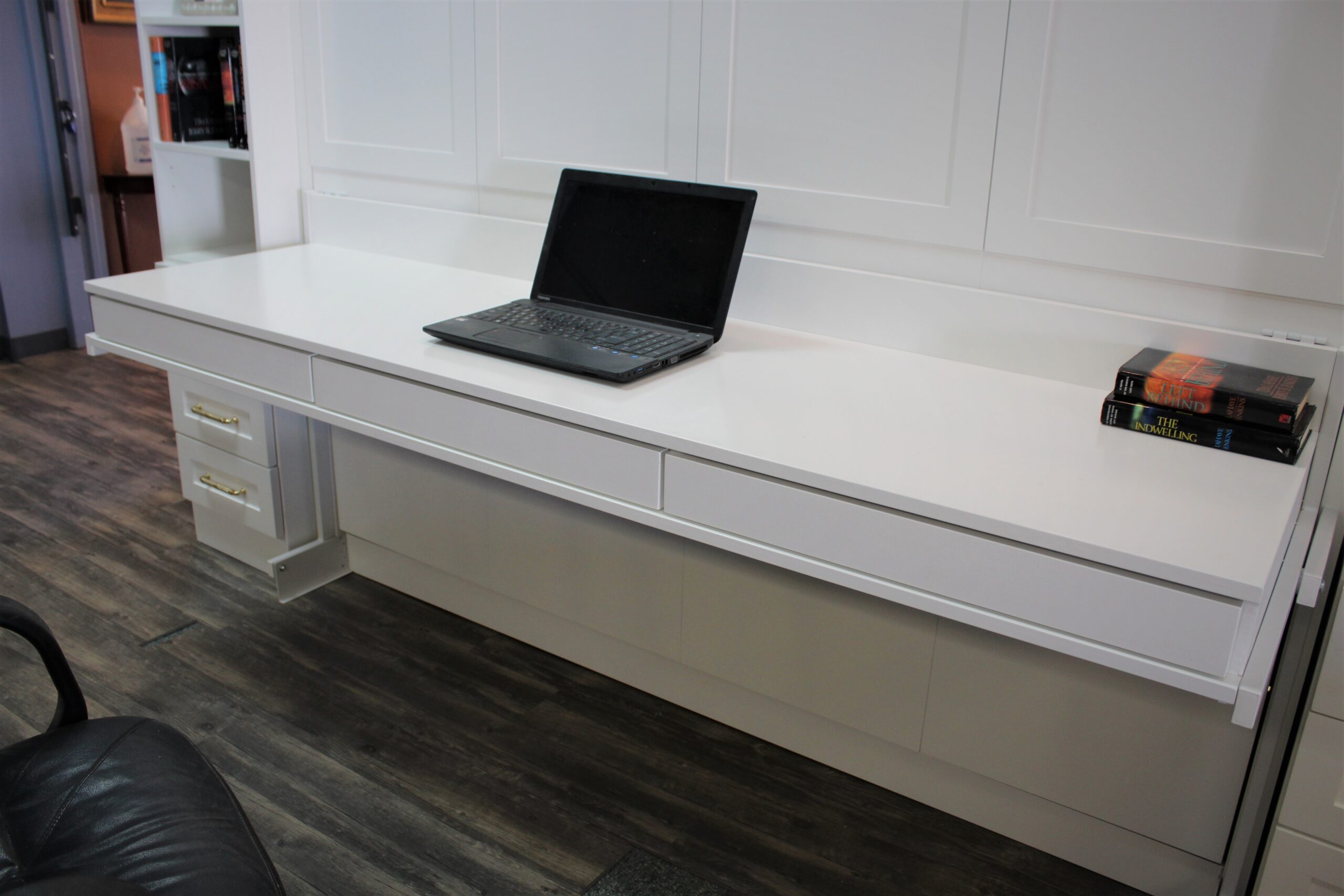 Templeton Murphy Bed Stay Level Desk with Three Pencil Drawers