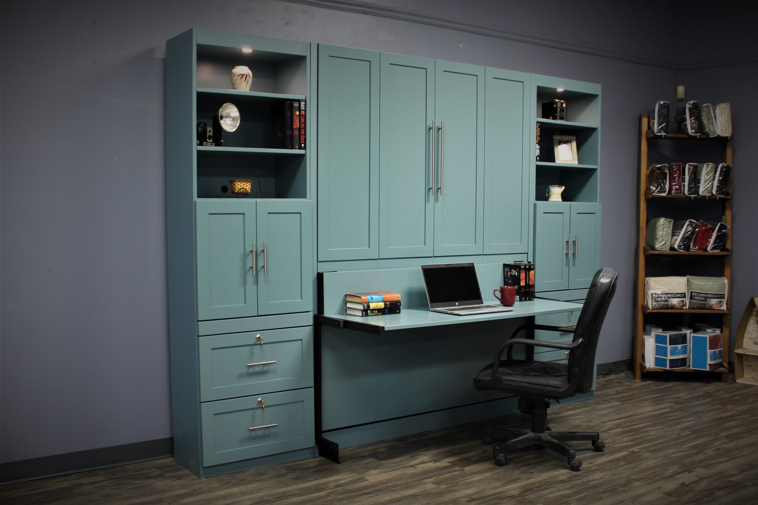 Templeton Murphy Bed Side View Shown Closed