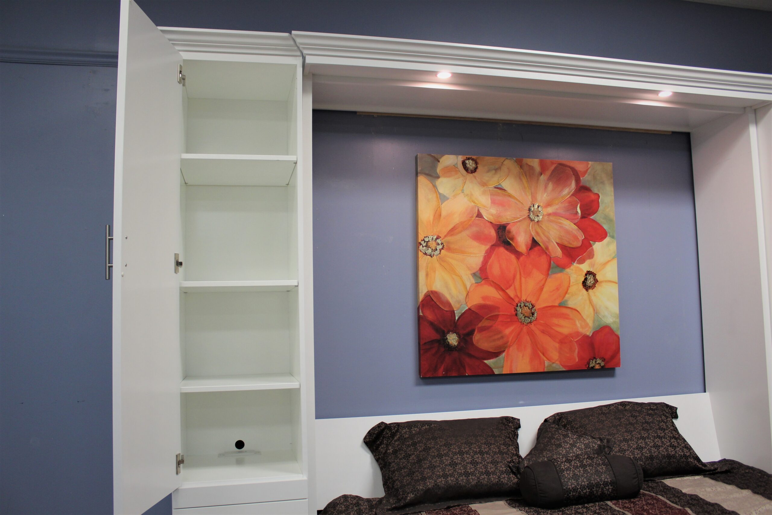 Templeton Murphy Bed Open Bookcase