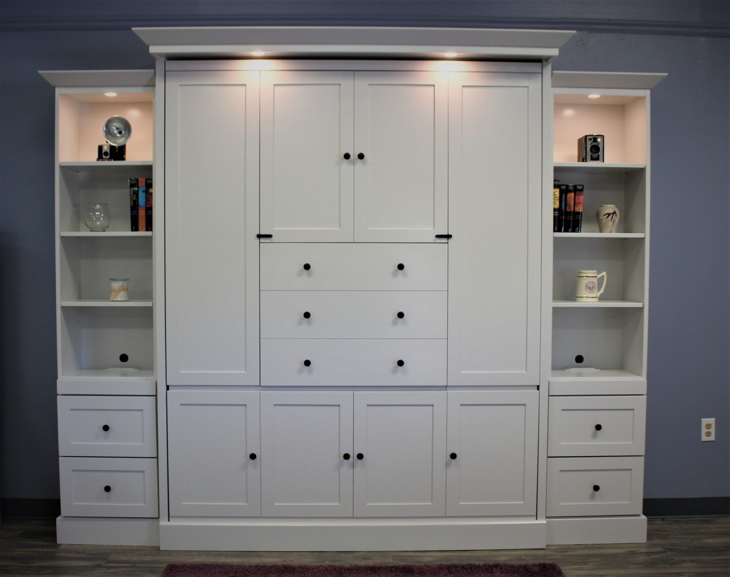 Shaker Murphy Bed Shown Closed Front View